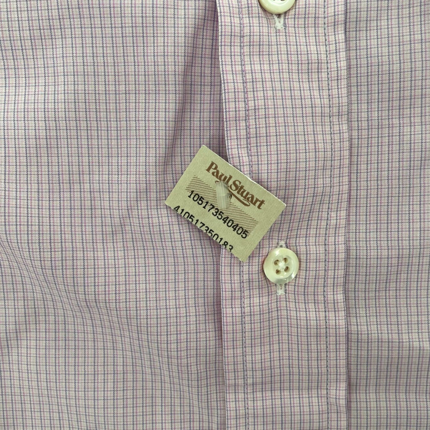 Paul Stuart VINTAGE Paul Stuart Shirt Long Sleeve Button Up Adult 16.5 Pink Cotton Casual Business Formal Men's Size US L / EU 52-54 / 3 - 4 Thumbnail