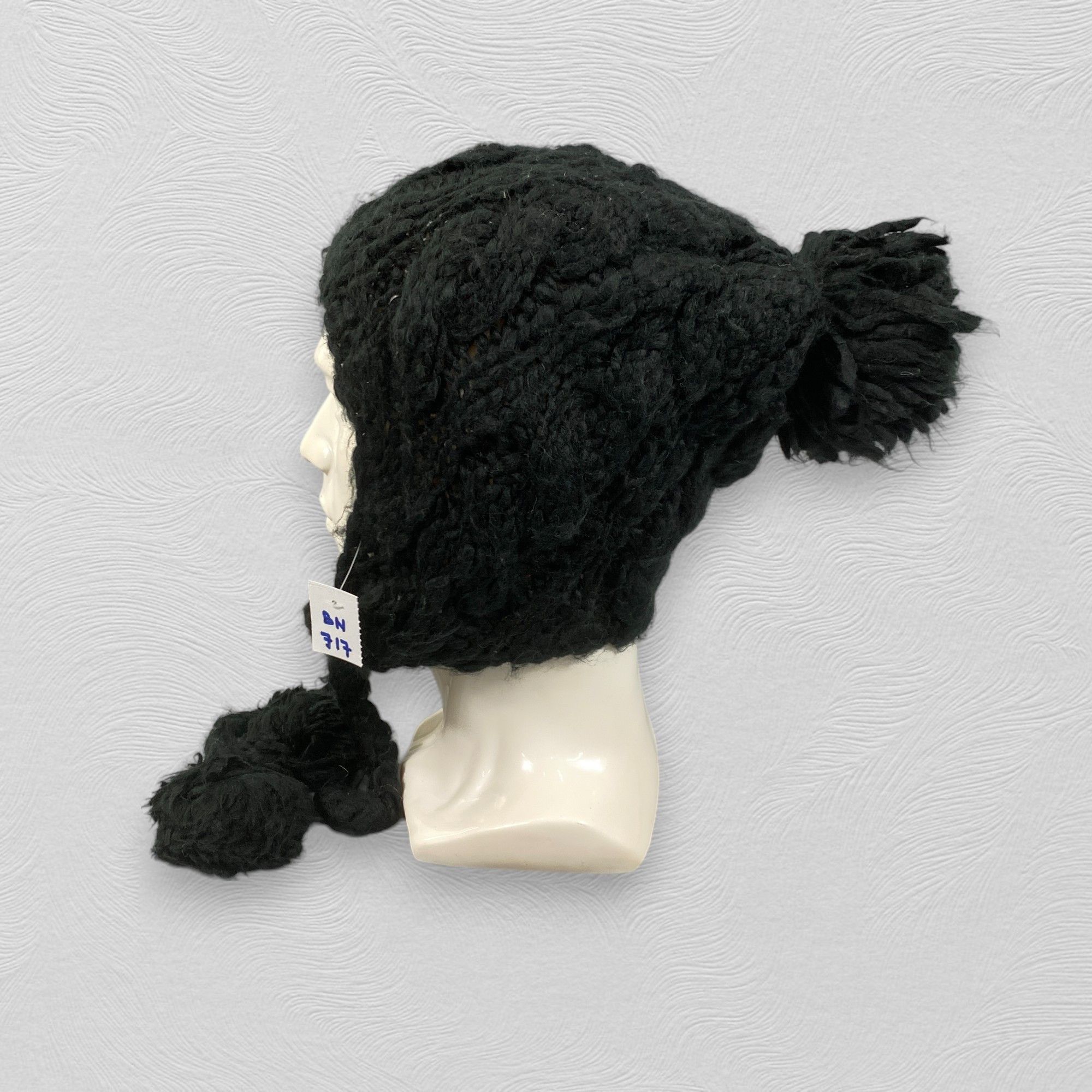 Japanese Brand Ear Flap Beanie Pom Pom -BN717 Size ONE SIZE - 1 Thumbnail