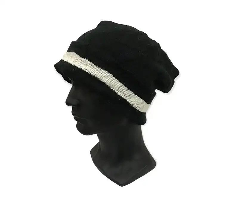 Japanese Brand × Vintage Stripe Jail Beanie Hat Size ONE SIZE - 1 Thumbnail