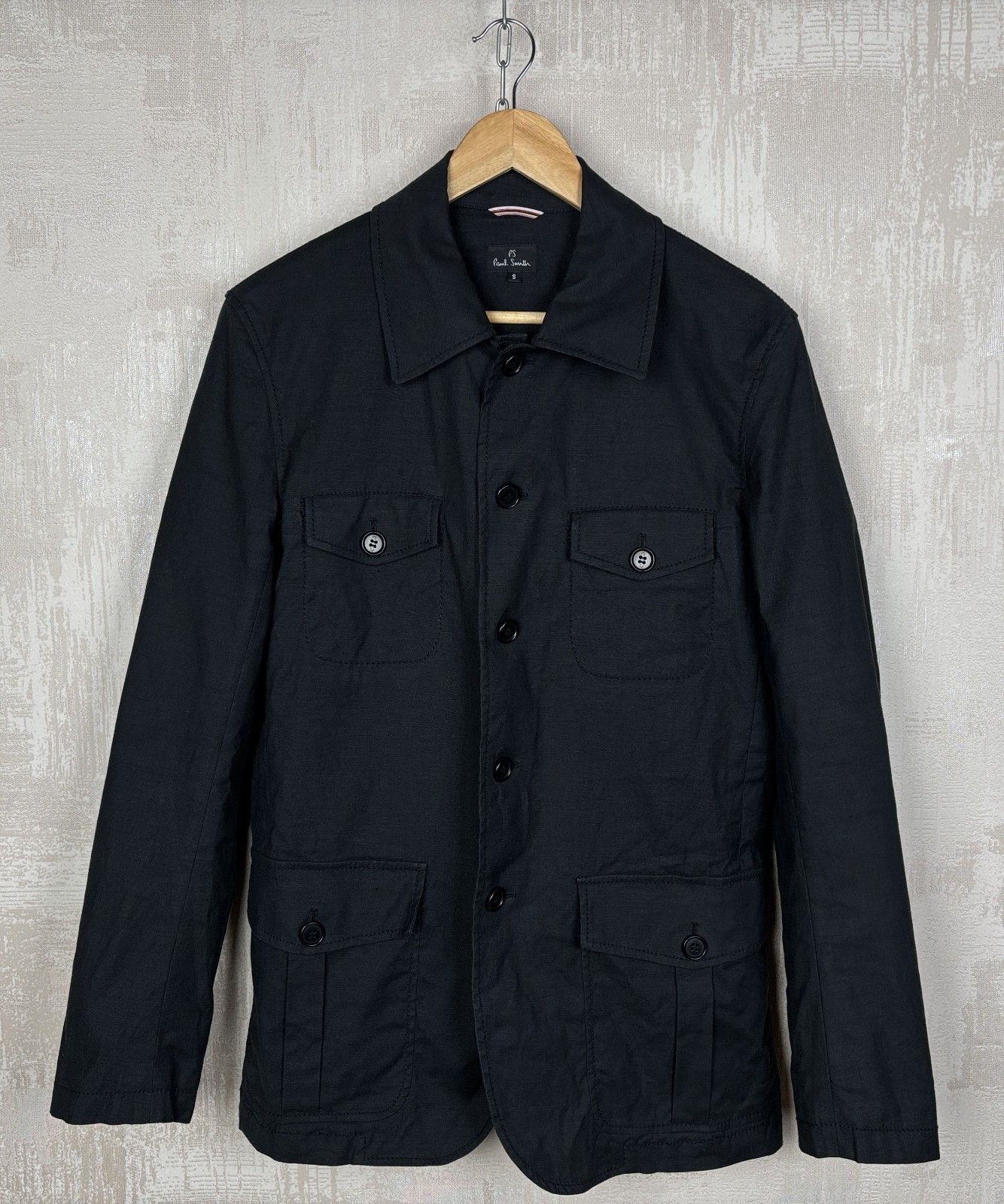 Paul Smith PS Paul Smith Linen Cotton Chore Military Jacket Size US S / EU 44-46 / 1 - 2 Thumbnail