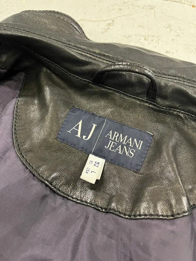Armani Armani Black Leather Bomber Jacket Size US M / EU 48-50 / 2 - 9 Thumbnail
