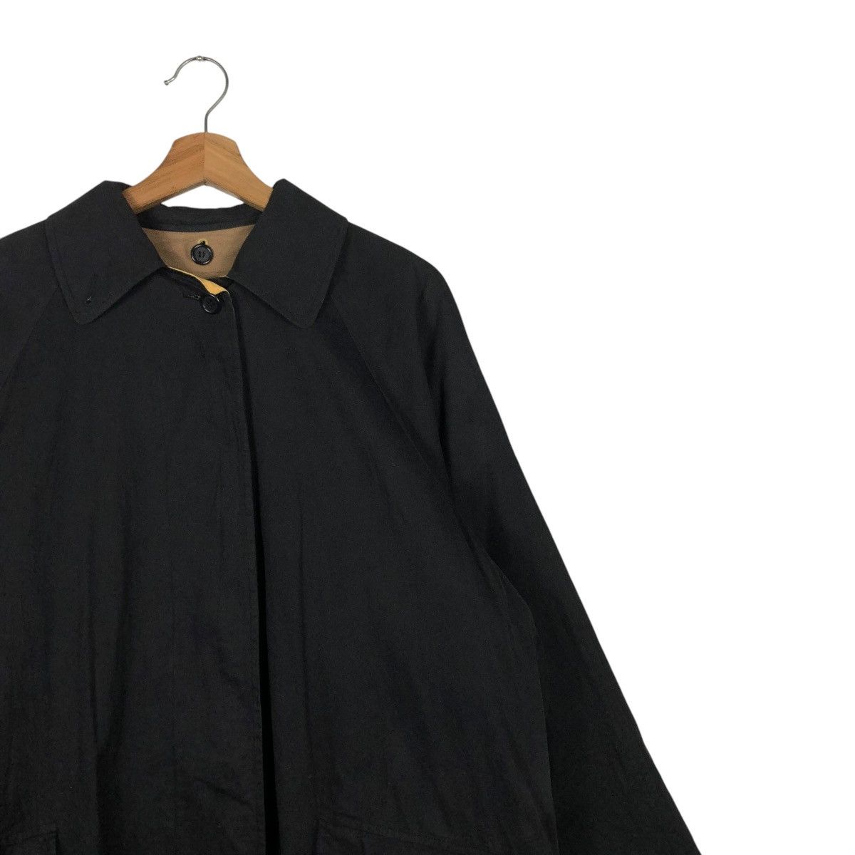Burberry 🔥RICH BLACK VINTAGE WAX LONG JACKET BURBERRYS Size US M / EU 48-50 / 2 - 10 Thumbnail