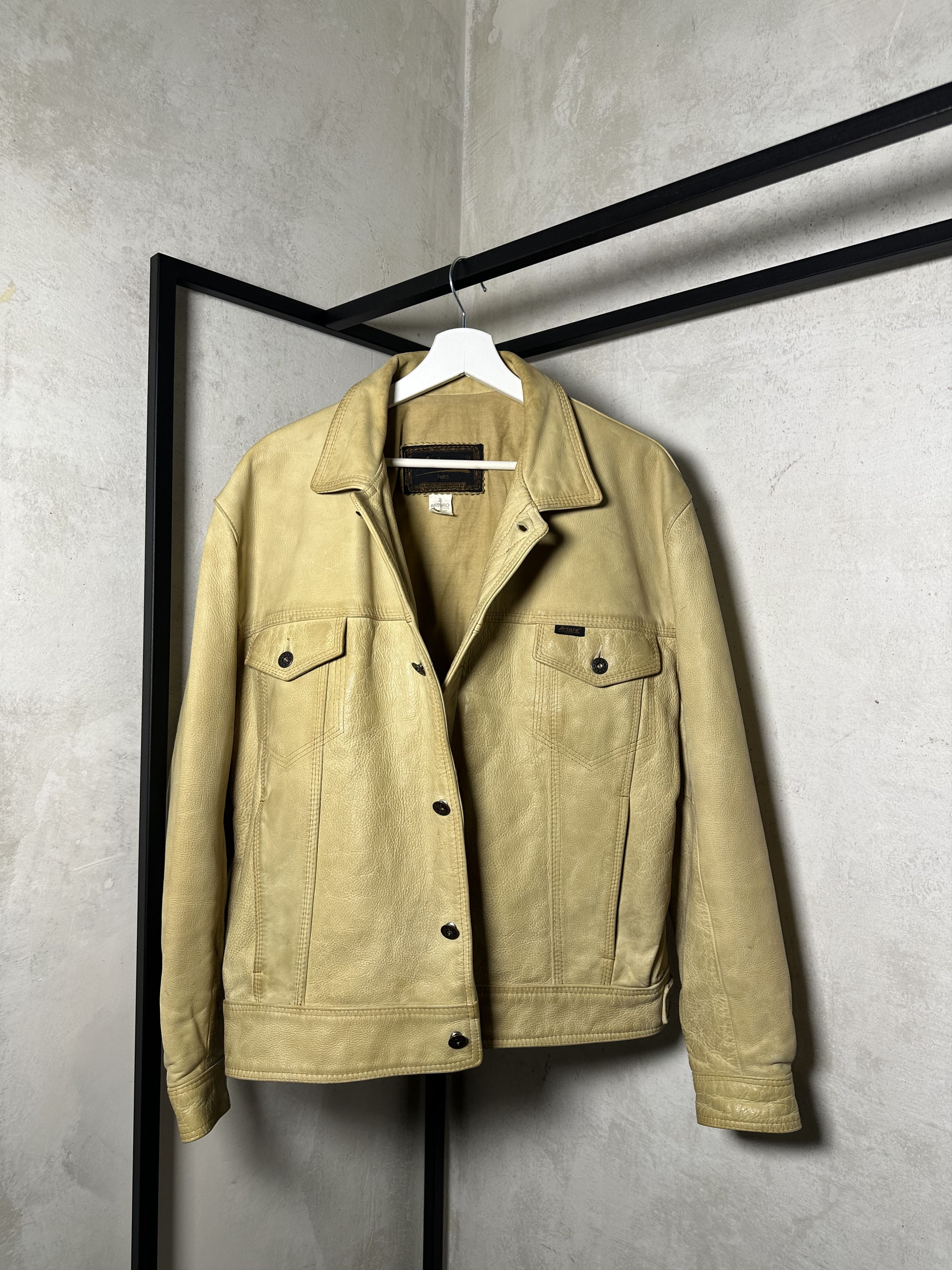 Genuine Leather ERD like Leather Western Trucker Jacket Size US M / EU 48-50 / 2 - 10 Thumbnail