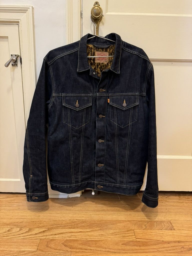 Levi's × Supreme Supreme x Levi's RAW Leopard Denim Trucker