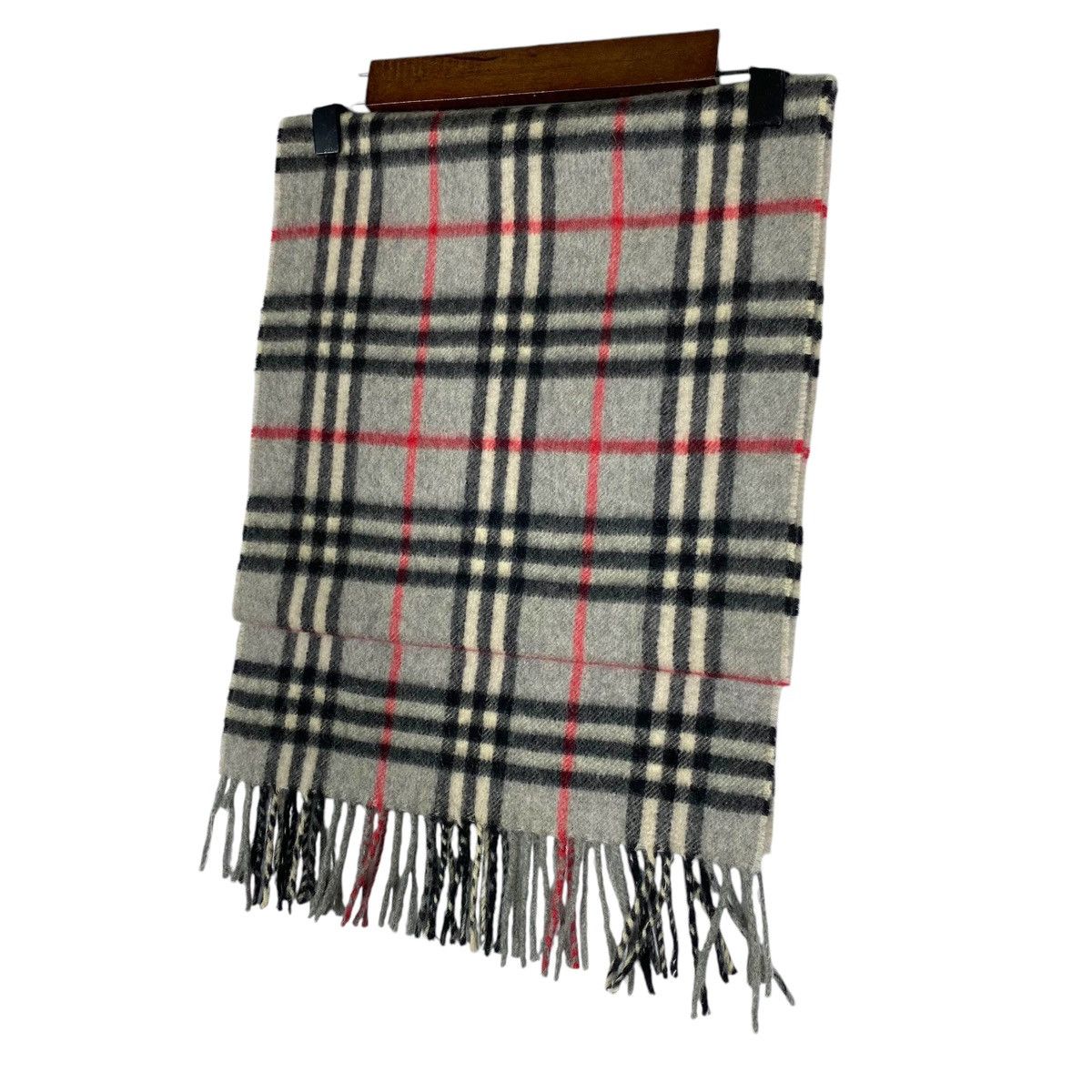 Burberry × Vintage Vintage Burberrys Nova Checked Cashmere Scarf Muffler Size ONE SIZE - 8 Thumbnail