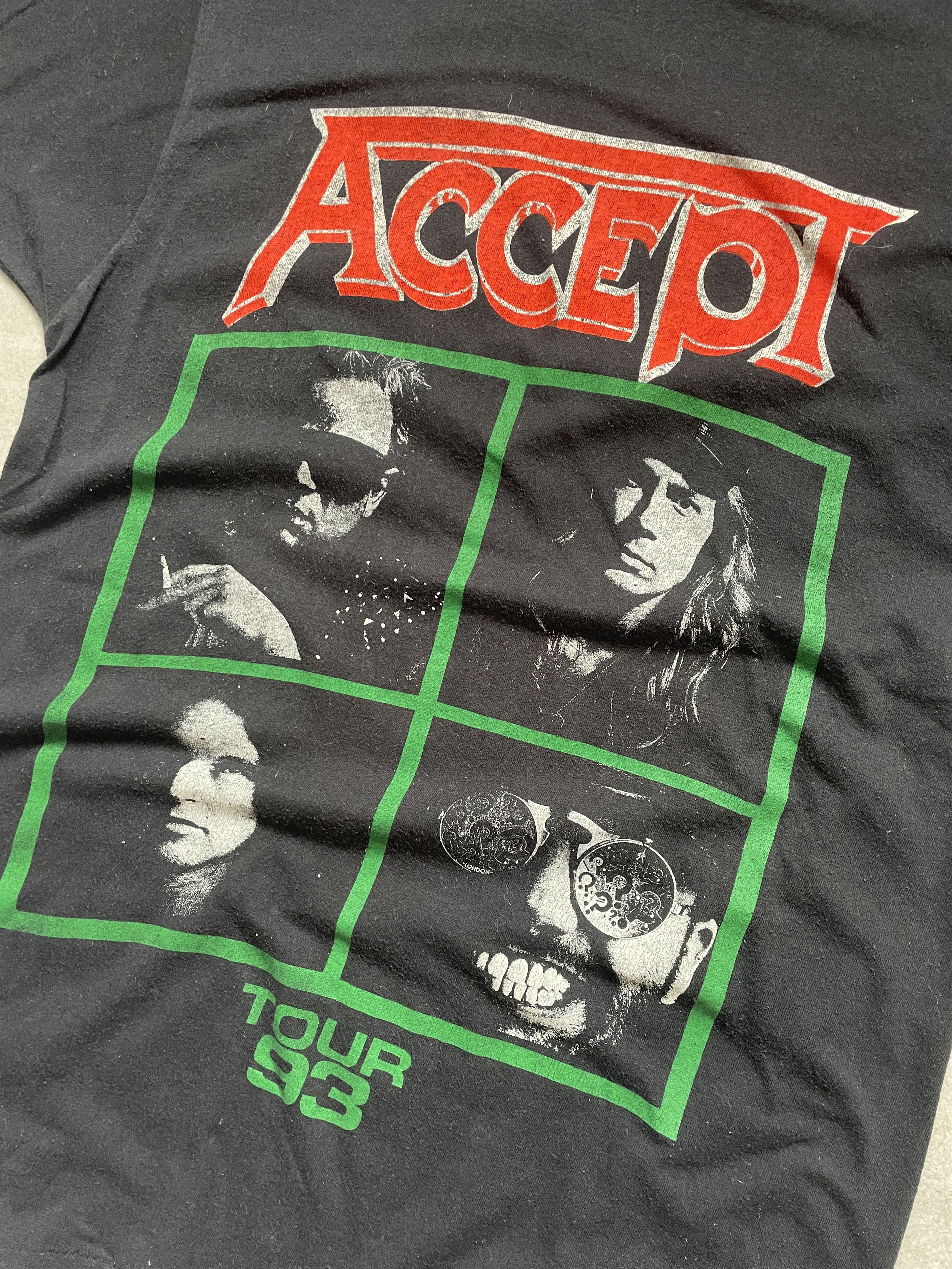 Band Tees VINTAGE ACCEPT 93 TOUR OBJECTION OVERRULED SINGLE STITCH TEE Size US M / EU 48-50 / 2 - 2 Thumbnail