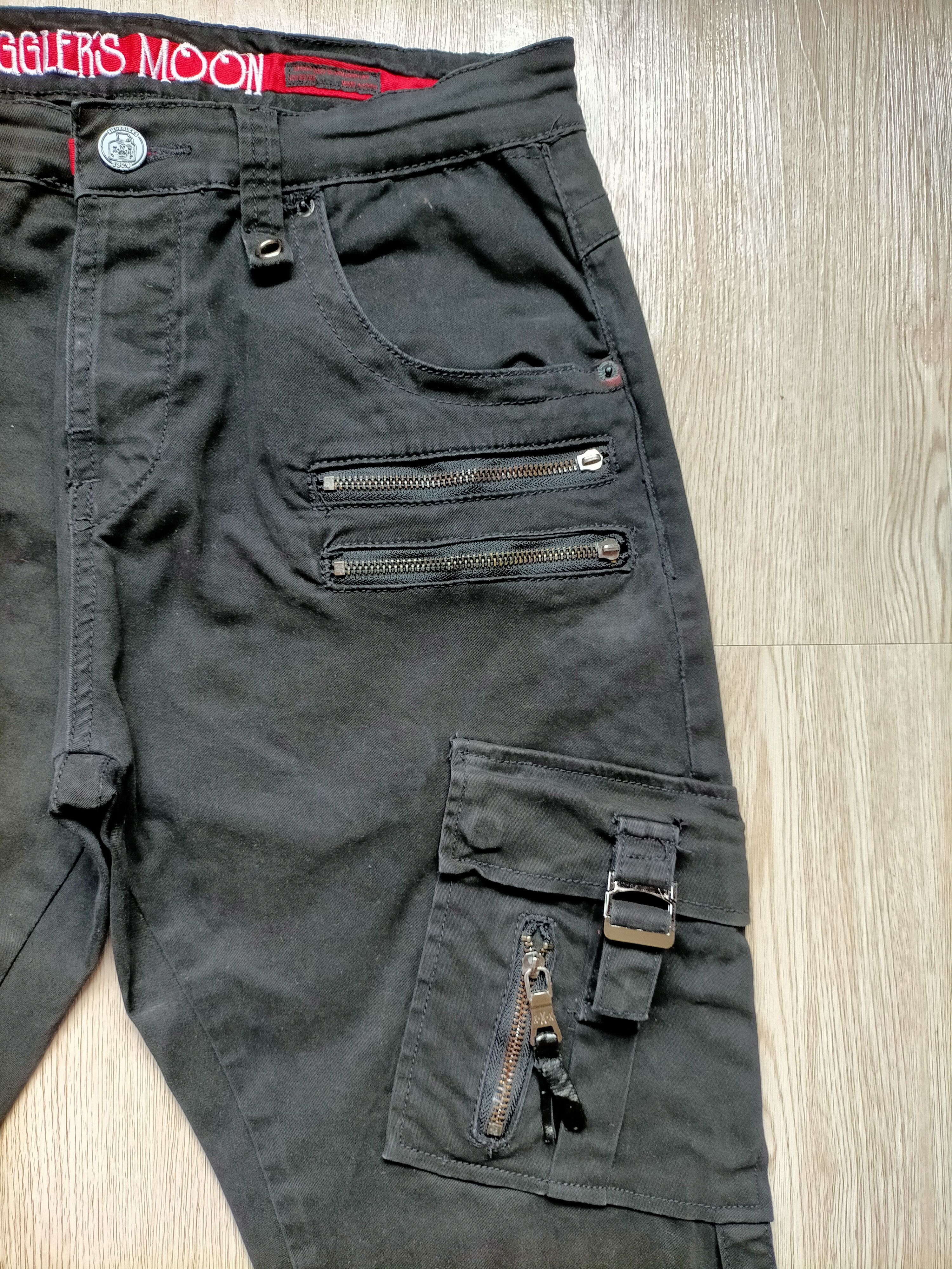 If Six Was Nine × Japanese Brand Smugglers Moon Multipocket zipped Bondage Punk Stretch Cargo Size US 33 - 5 Thumbnail
