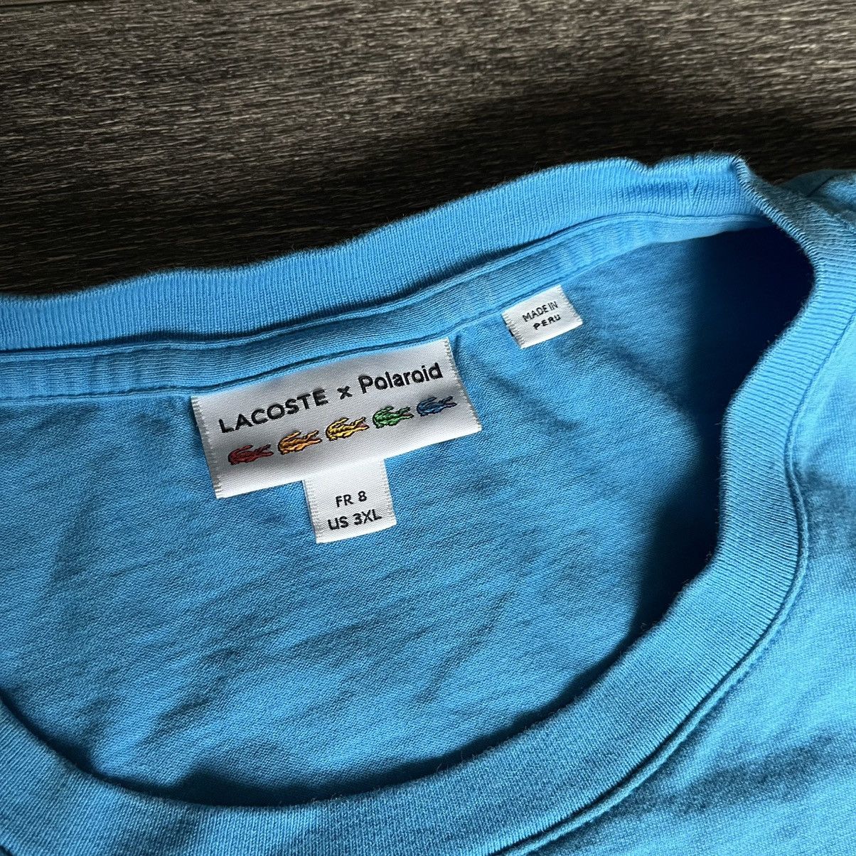 Lacoste × Polaroid Lacoste x Polaroid Thermosensitive Badge Photo Logo T Shirt Size US XXL / EU 58 / 5 - 4 Thumbnail