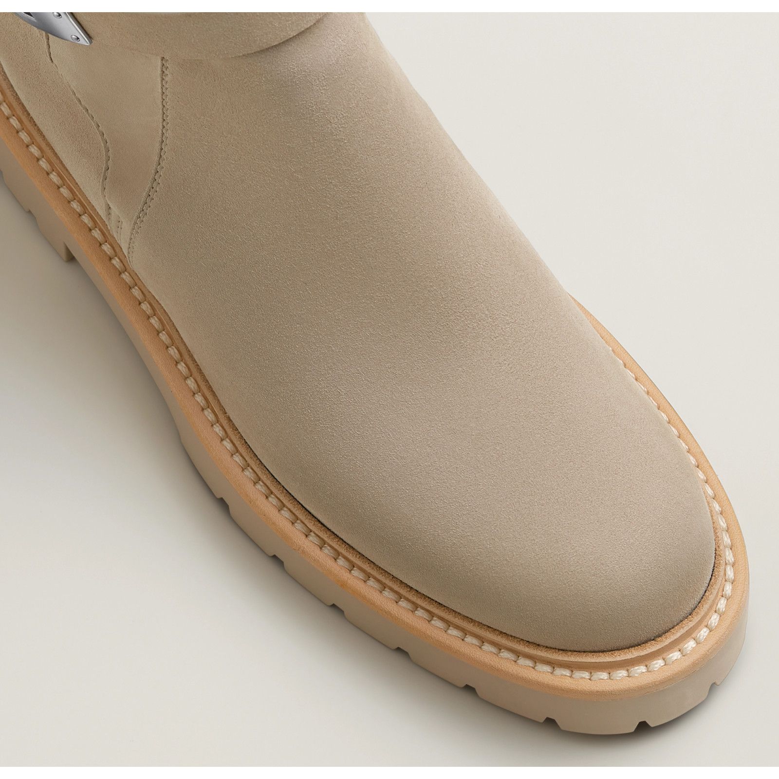 Hermes Hermes Jeff Ankle Boot Galet Suede Goatskin Kelly Lock 40 Size US 10 / IT 40 - 8 Thumbnail