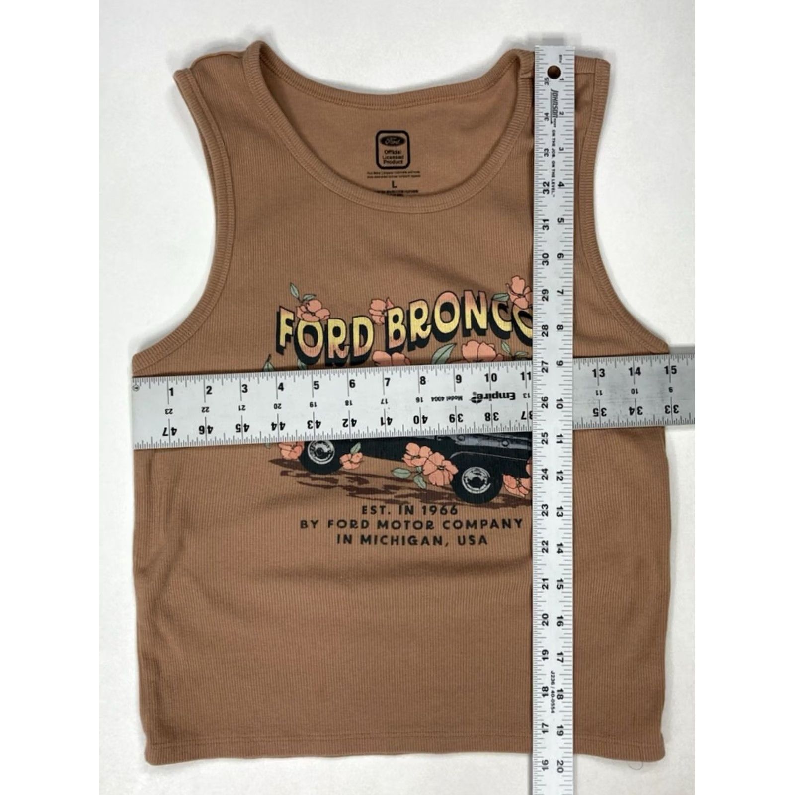 Ford Ford Shirt Womens L Brown Bronco Crop Tank Top Women Large Size L / US 10 / IT 46 - 5 Thumbnail