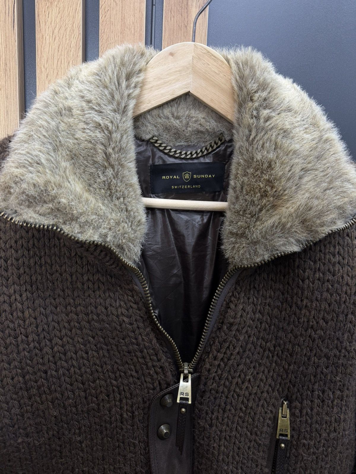 Other Royal Sunday Alpaca Wool Knit Jacket Brown Size 48 Size US M / EU 48-50 / 2 - 3 Thumbnail