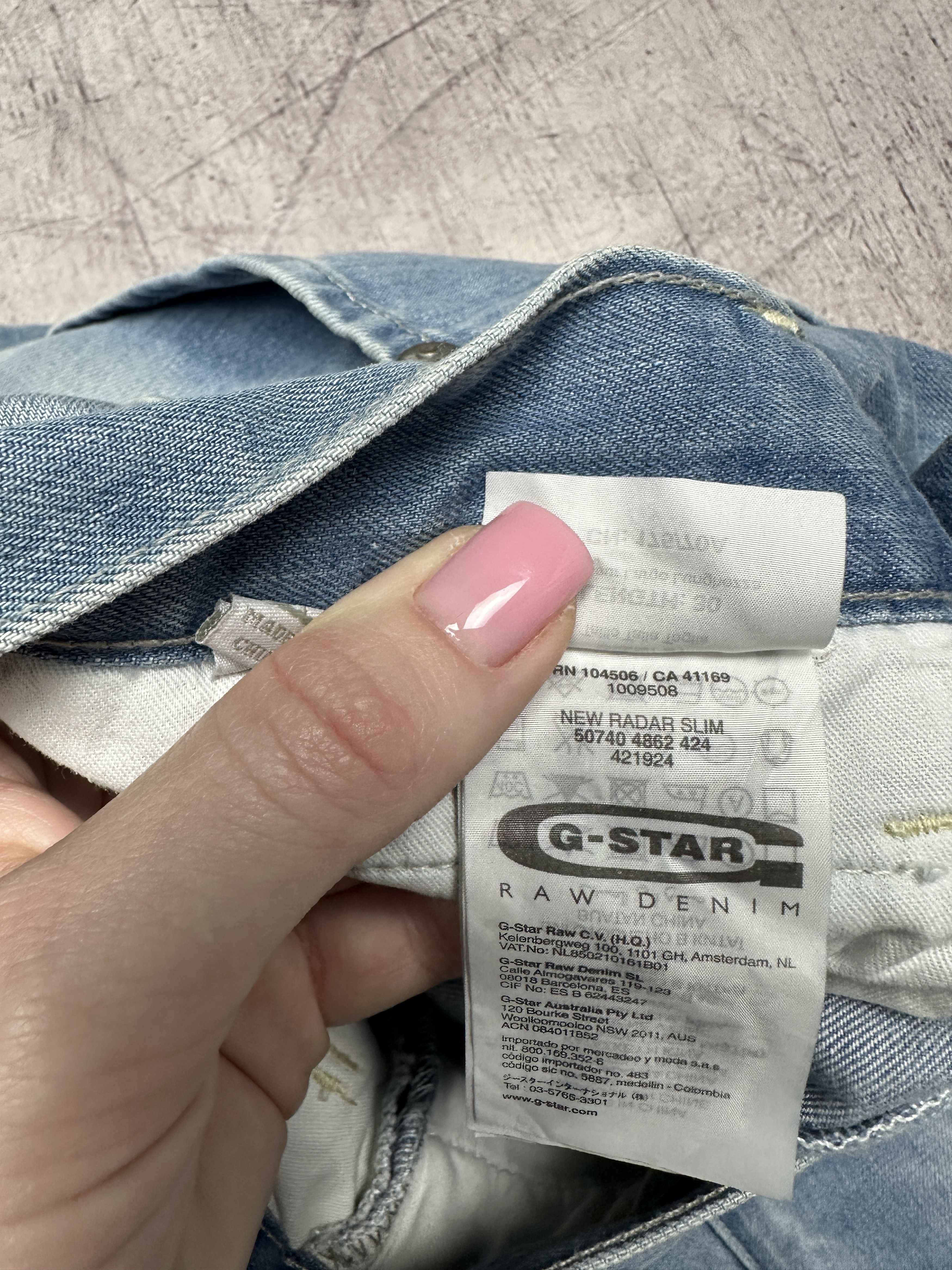 G-Star NEW! G Star Raw Radar Slim Denim Pants Jeans Size US 27 - 8 Thumbnail