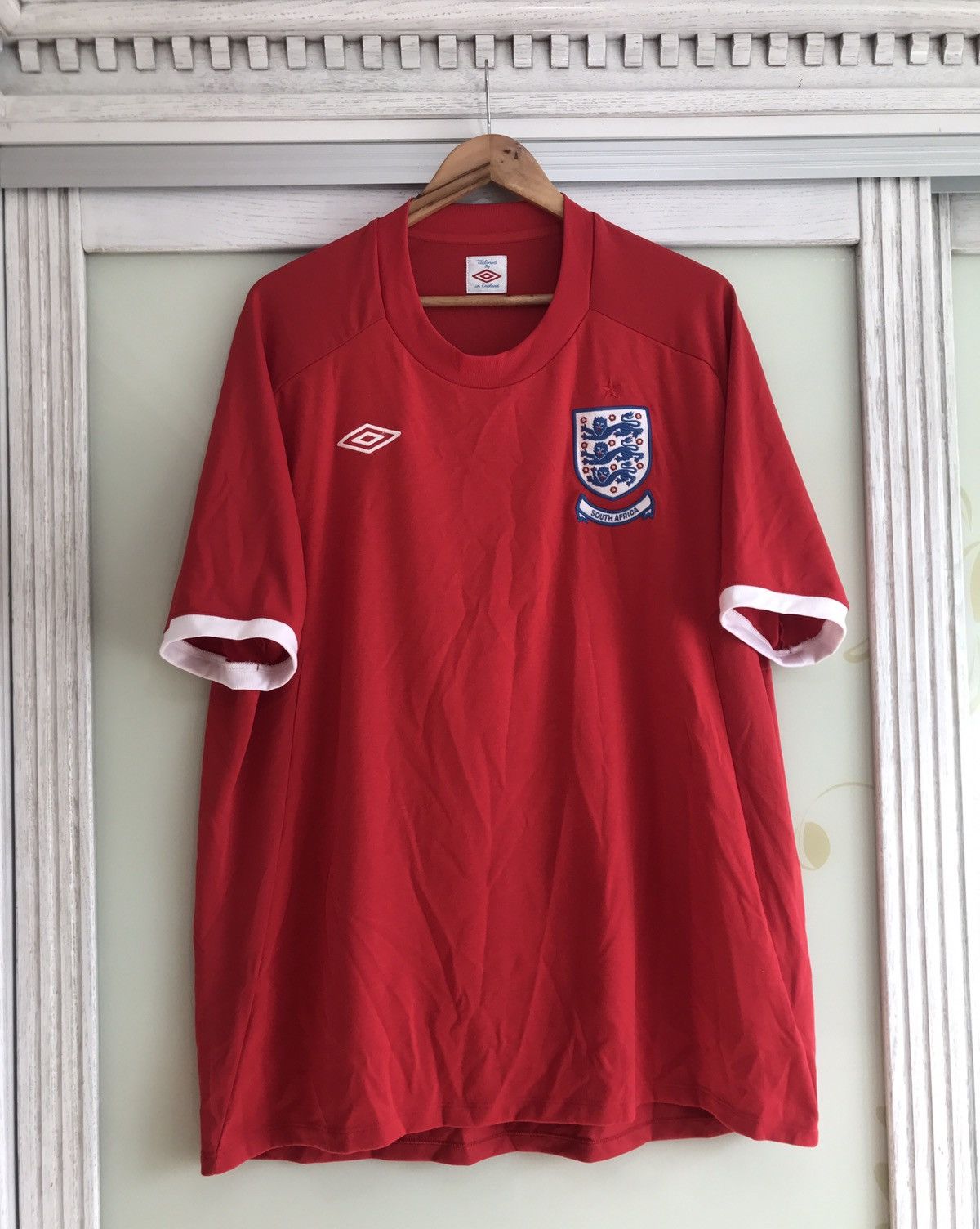 Umbro × Vintage England 2010-2011 World Cup Away Soccer Jersey Football Kit Size US XXL / EU 58 / 5 - 1 Thumbnail