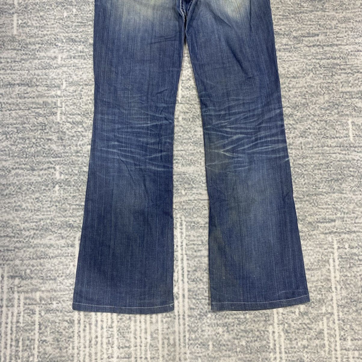 Japanese Brand Flare🔥 Big Star Washed Blue Jeans Punk 90s Cowboy Size US 32 / EU 48 - 10 Thumbnail