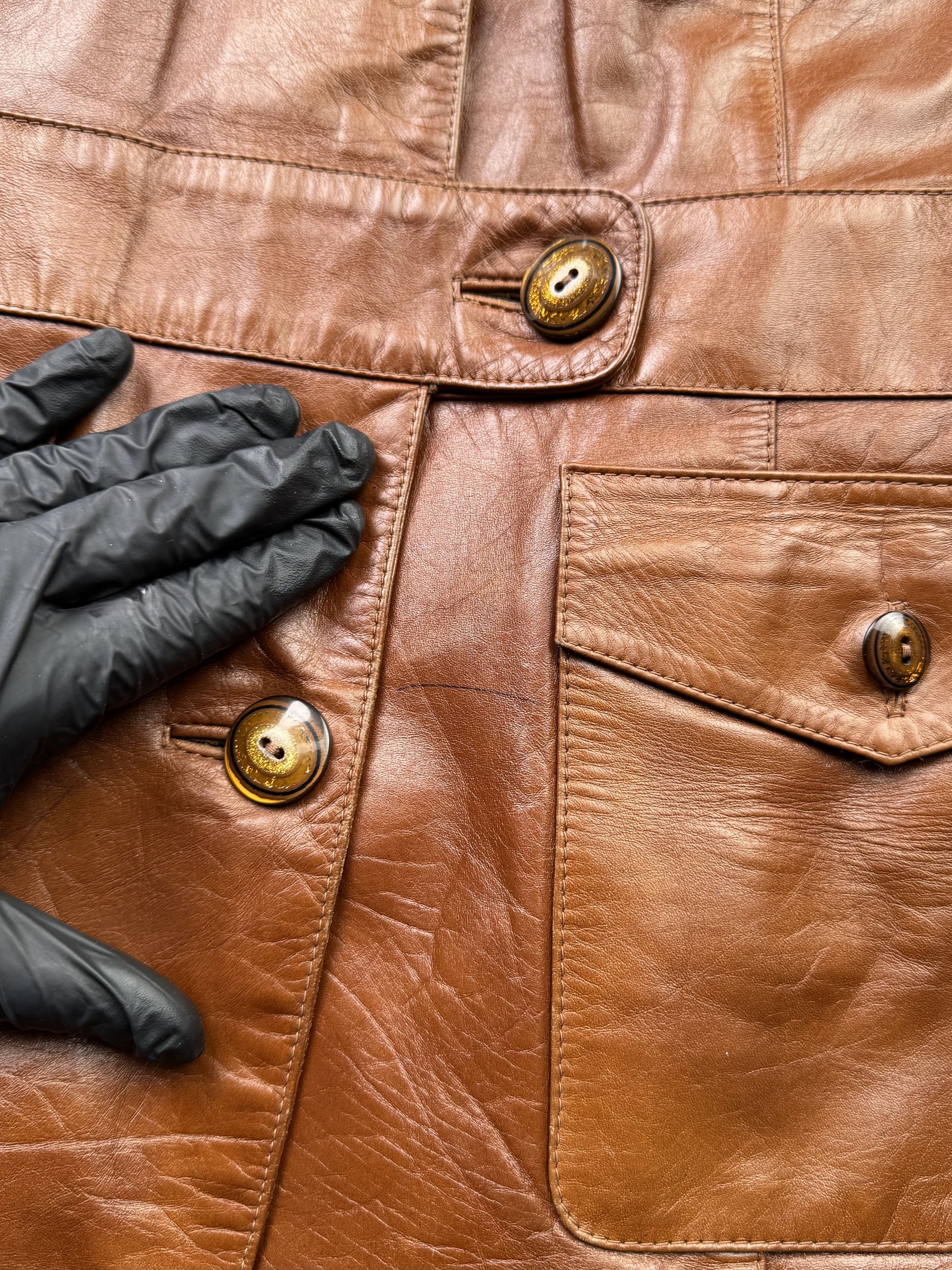 Vintage Vintage Leather Jacket (ES9) Size M / US 6-8 / IT 42-44 - 4 Thumbnail
