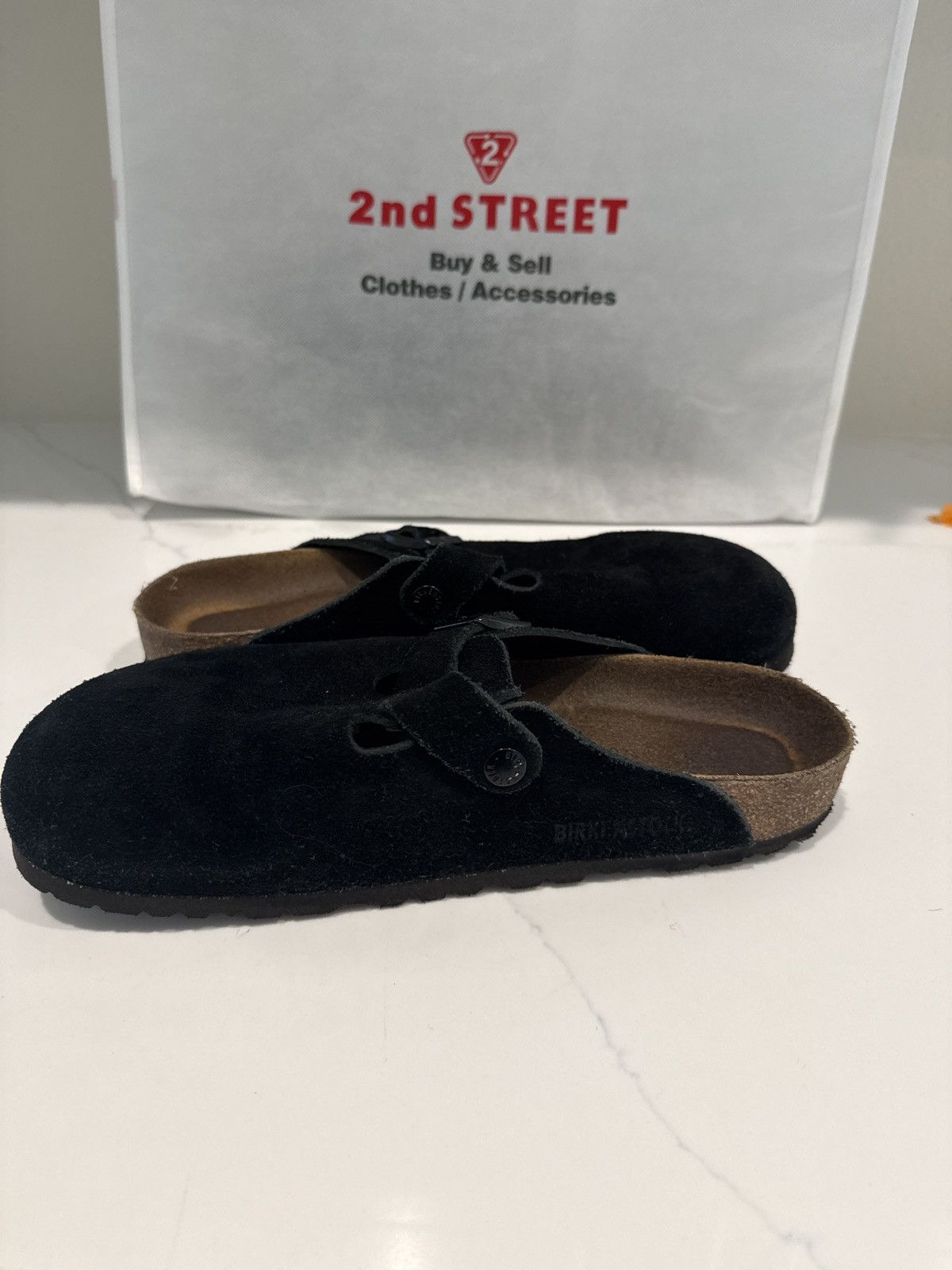 Birkenstock Birkenstock boston suede soft top - black Size US 7 / EU 40 - 4 Thumbnail
