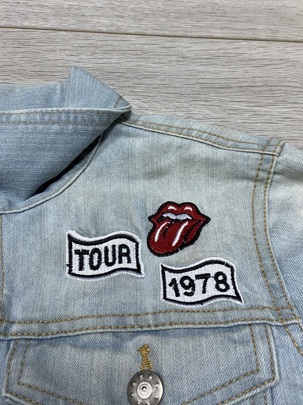 The Rolling Stones ROLLING STONES vintage TOUR 1978 big logo Denim Jacket Size US S / EU 44-46 / 1 - 9 Thumbnail