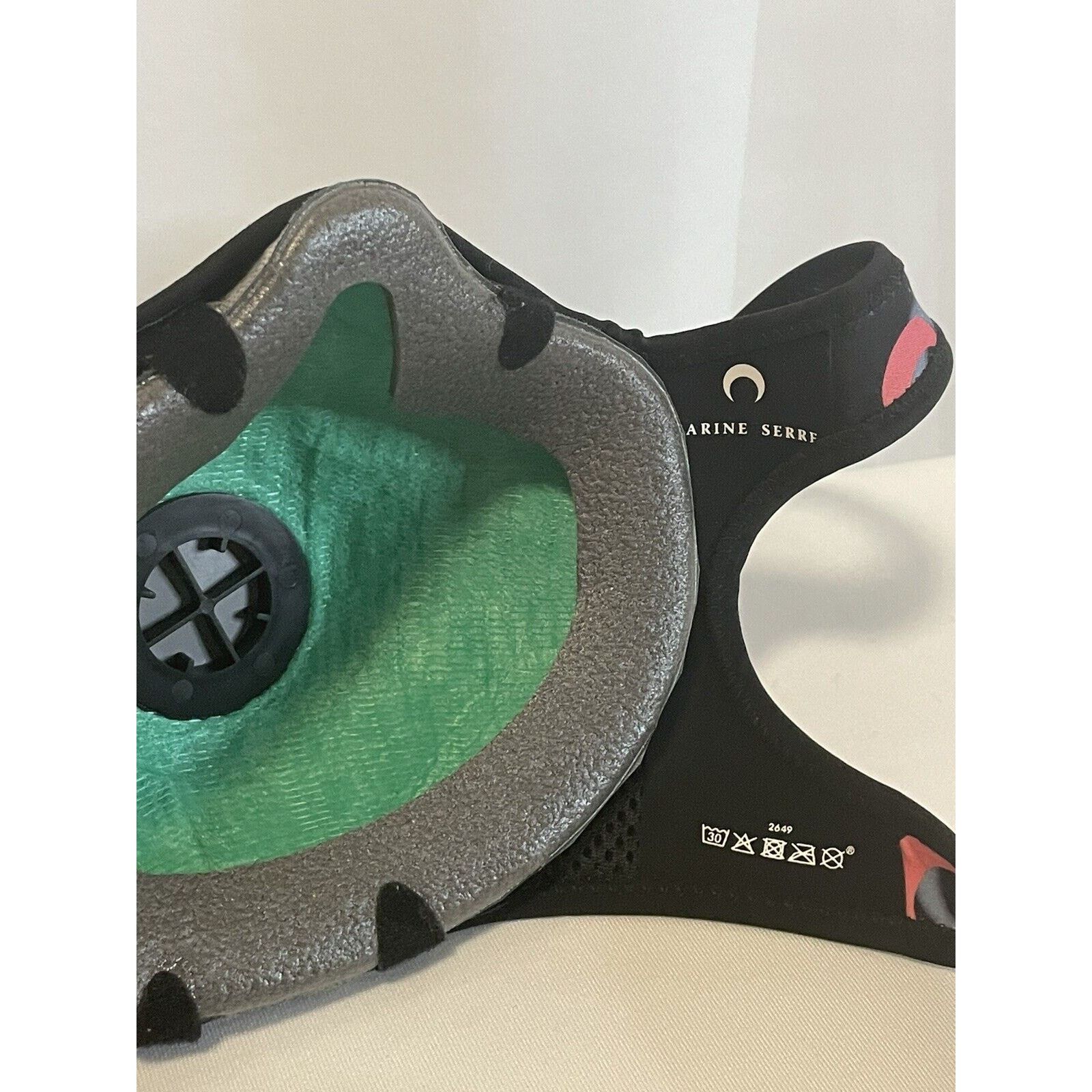 Marine Serre FW19 Marine Serre Radiation Black Pink Moon R-PUR Mask Size ONE SIZE - 3 Thumbnail