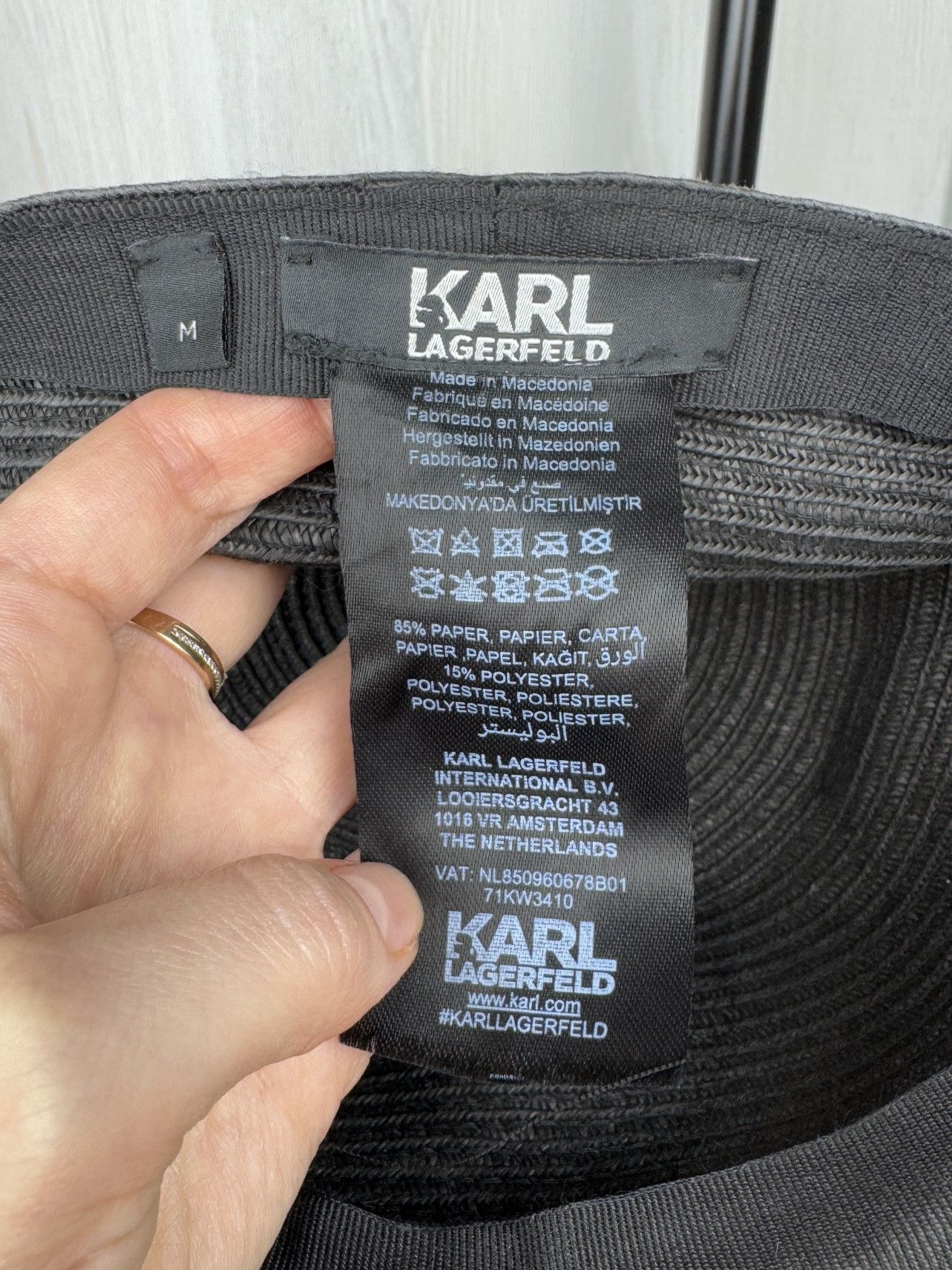 Karl Lagerfeld Karl Lagerfeld Women Choupette Ears Paper Baseball Cap Hat Size ONE SIZE - 8 Thumbnail