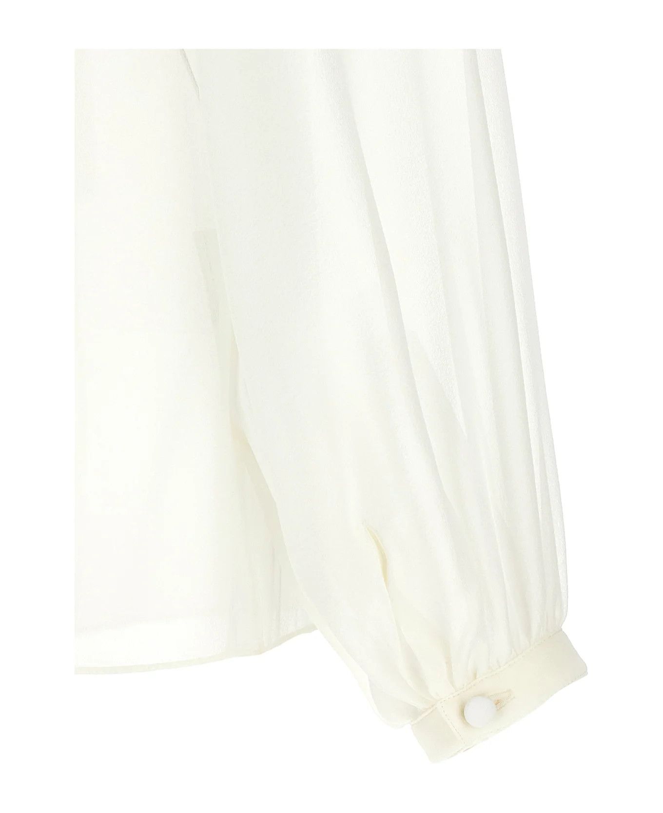 Tom Ford o1y0226 Silk Blouse in Off-White Size XS / US 0-2 / IT 36-38 - 4 Thumbnail