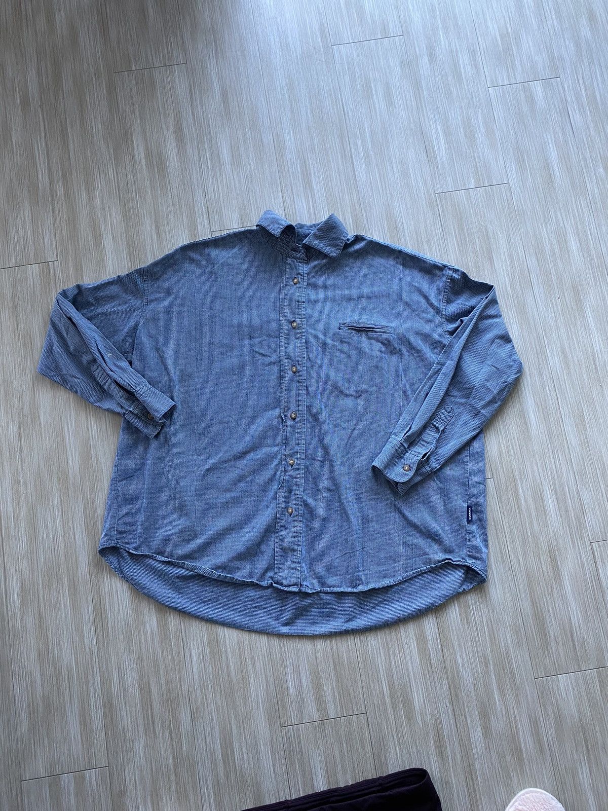 Guess 90s GUESS blue/white long sleeve button down large Size US L / EU 52-54 / 3 - 1 Thumbnail
