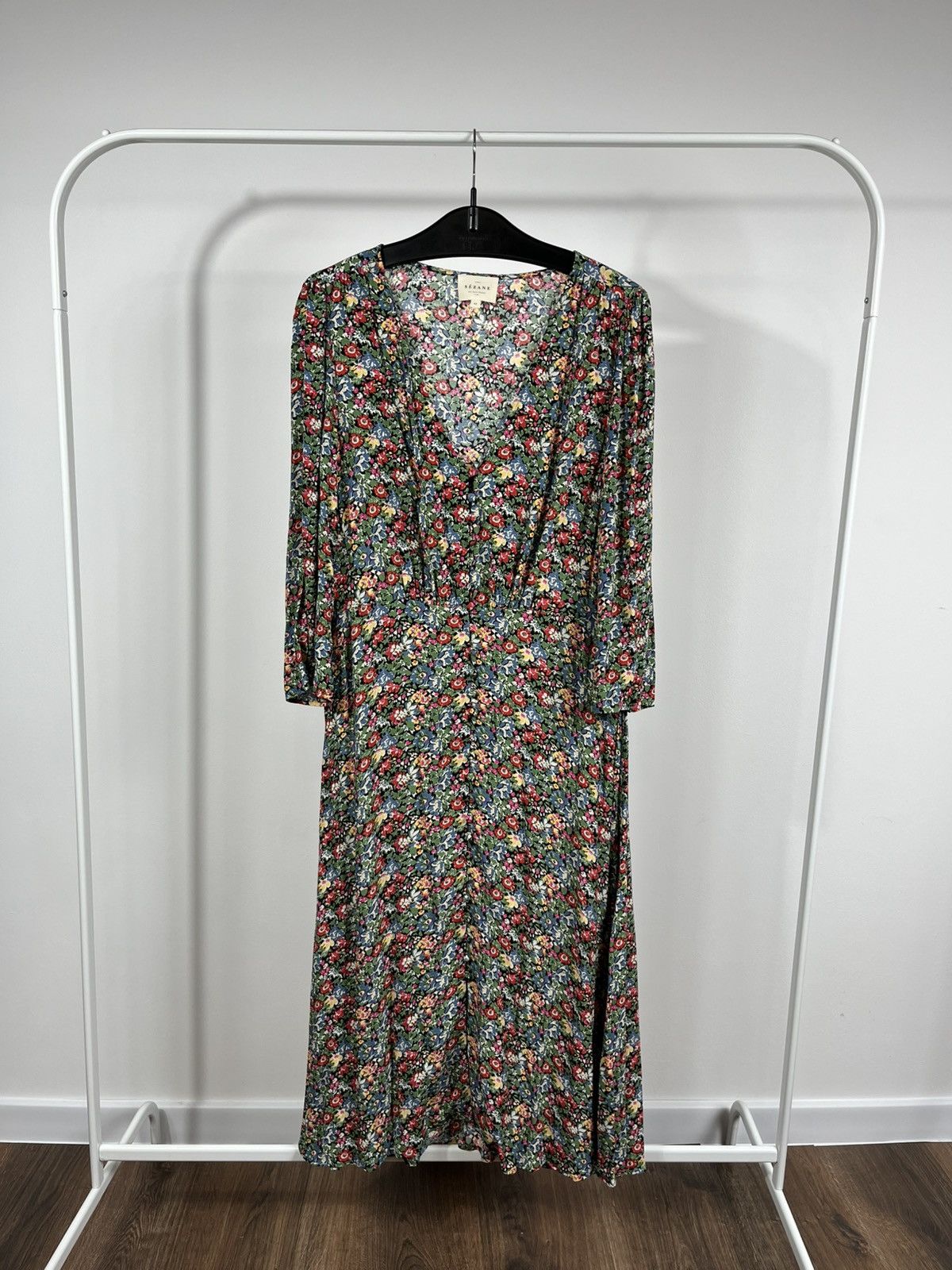 Sezane Sézane floral midi dress women’s size 42 EU 10 UK boho style Size L / US 10 / IT 46 - 1 Thumbnail