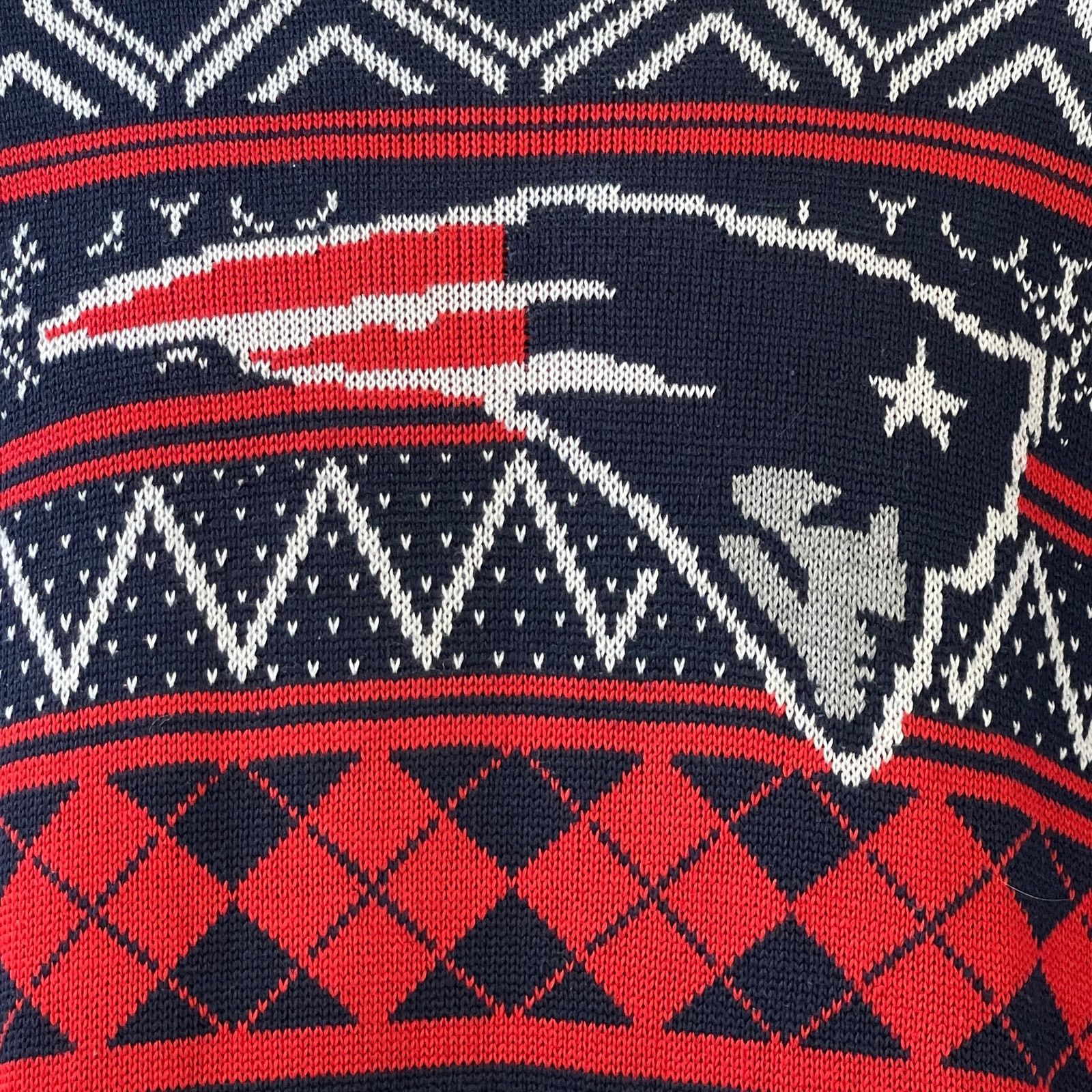 NFL NFL New England Patriots Ugly Christmas Sweater Size L Size US L / EU 52-54 / 3 - 4 Thumbnail