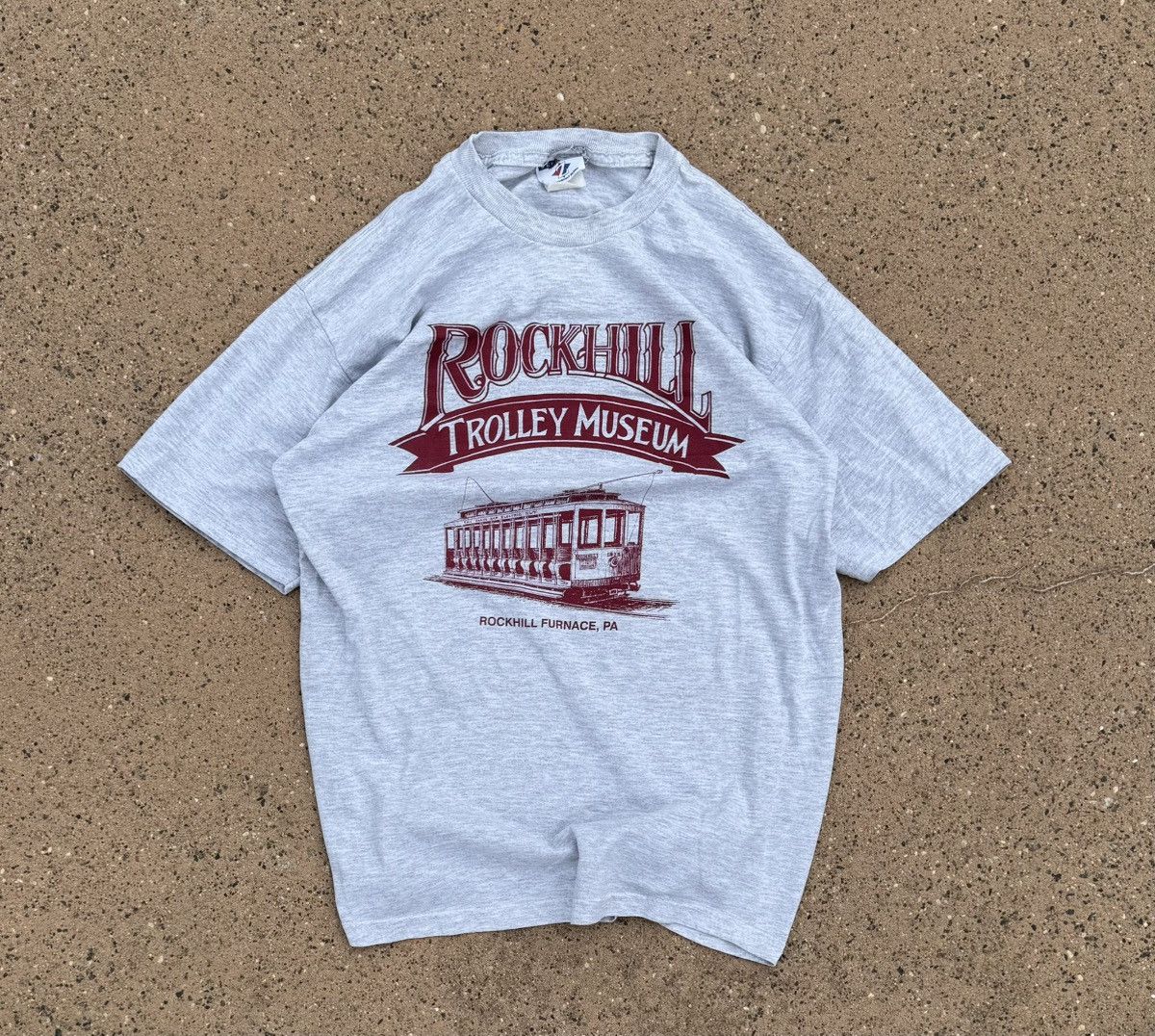 Vintage Vintage ROCKHILL Tee "Trolley Museum" Size US L / EU 52-54 / 3 - 1 Thumbnail