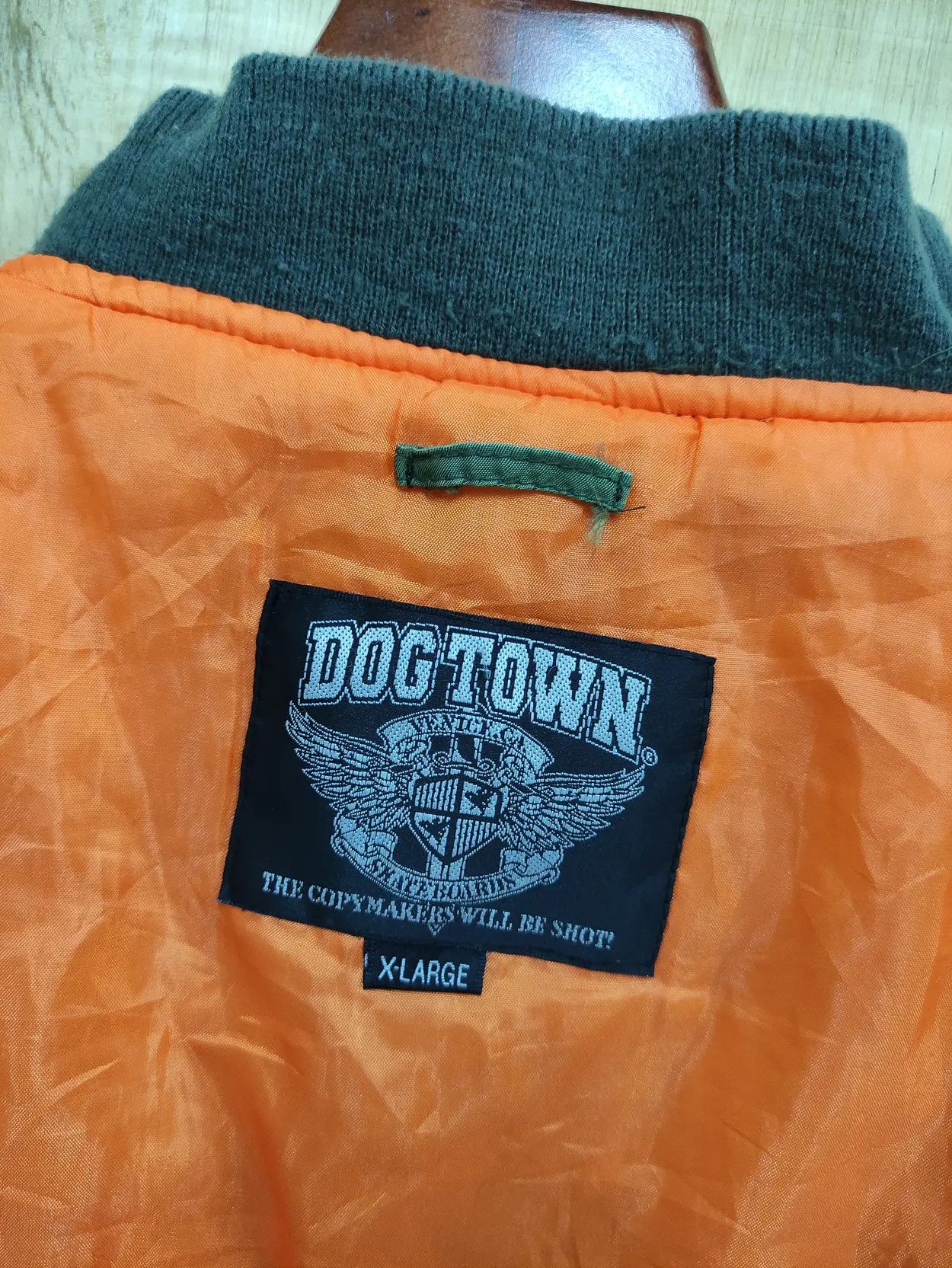 Dogtown VINTAGE 90's DOGTOWN SKATERS REVERSIBLE BOMBER JACKET Size US L / EU 52-54 / 3 - 11 Thumbnail
