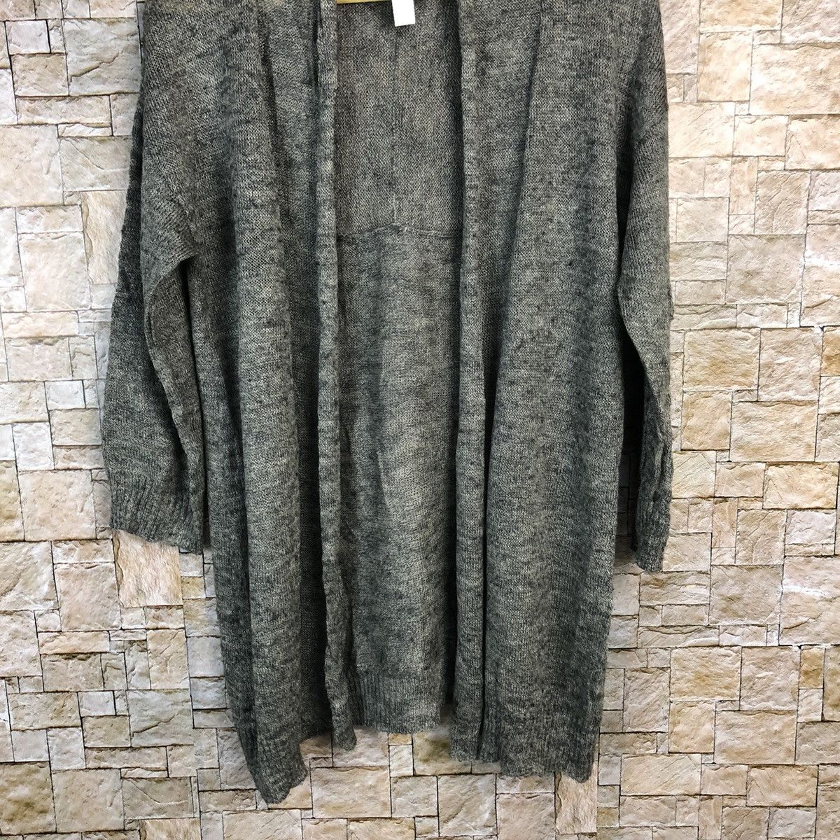 Japanese Brand Ohywa Grey Cardigan Knitwear #A787 Size M / US 6-8 / IT 42-44 - 3 Thumbnail