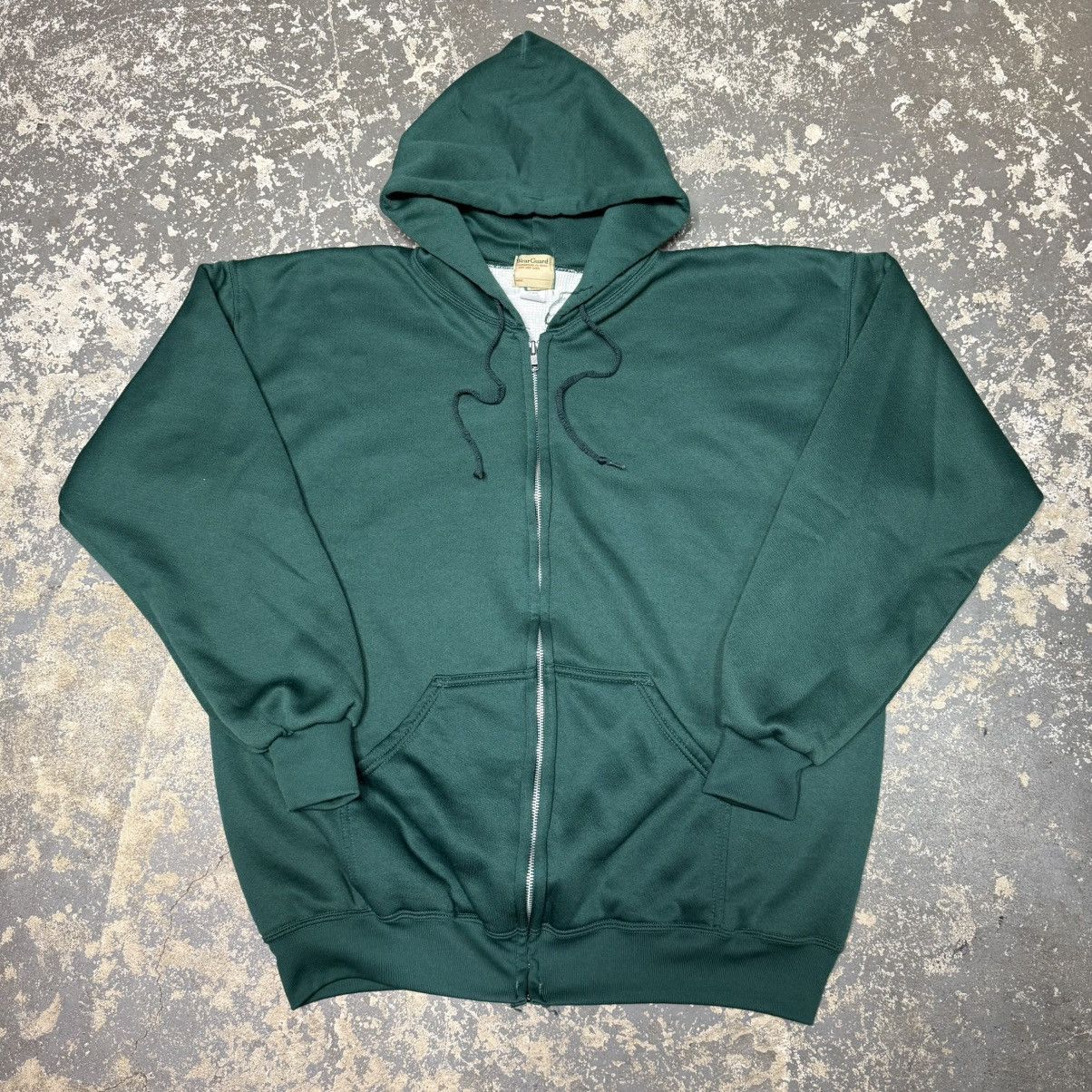 Vintage Vintage Wear Guard Green Waffle Insulated Thermal Zip Hoodie Size US XL / EU 56 / 4 - 1 Thumbnail
