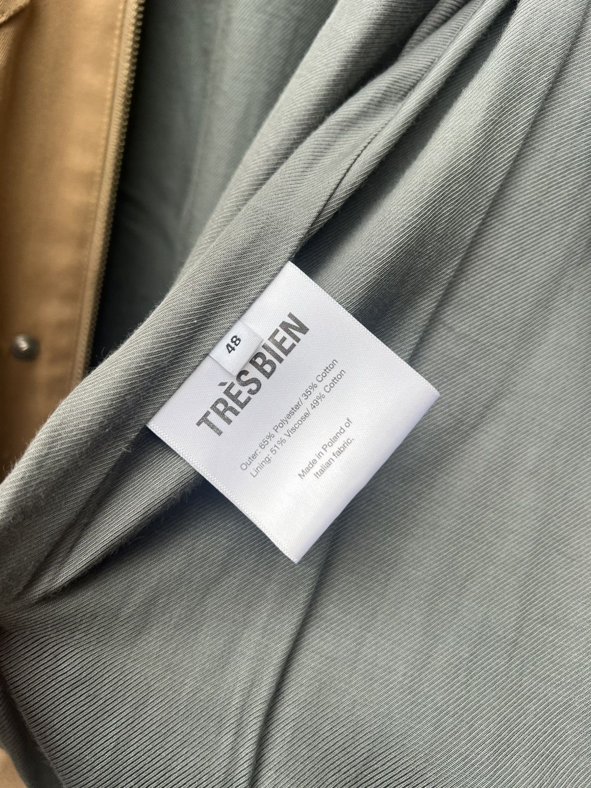 Tres Bien Très Bien Short Trench Parka Beige Men’s Size 48 Medium Size US M / EU 48-50 / 2 - 6 Thumbnail