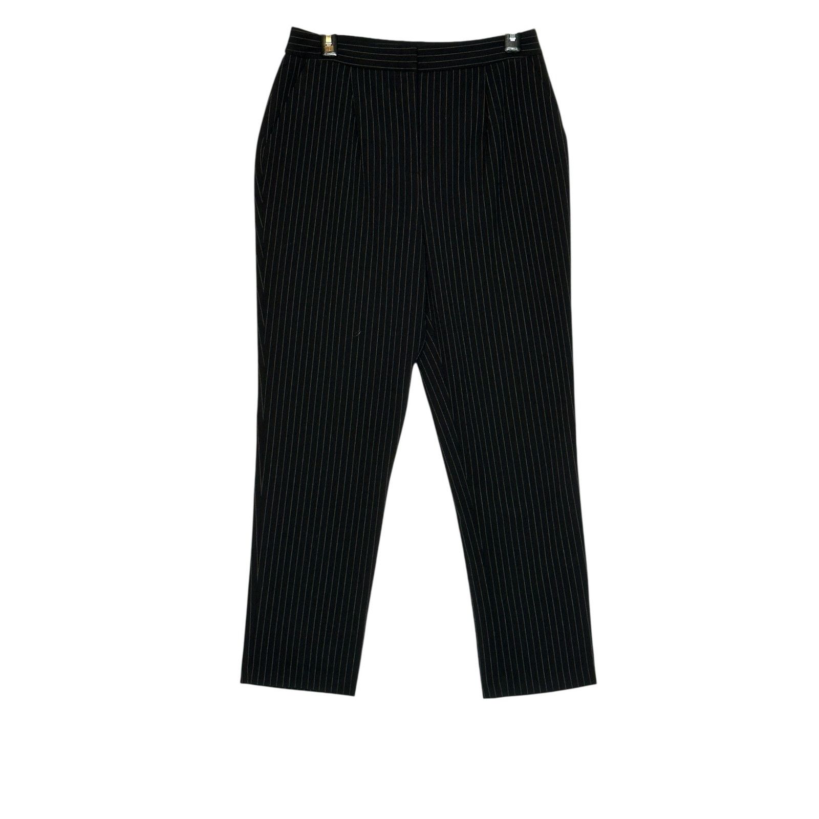 Forever 21 Forever 21 black white pinstripe pleated pants size Medium Size 30" / US 8 / IT 44 - 6 Thumbnail