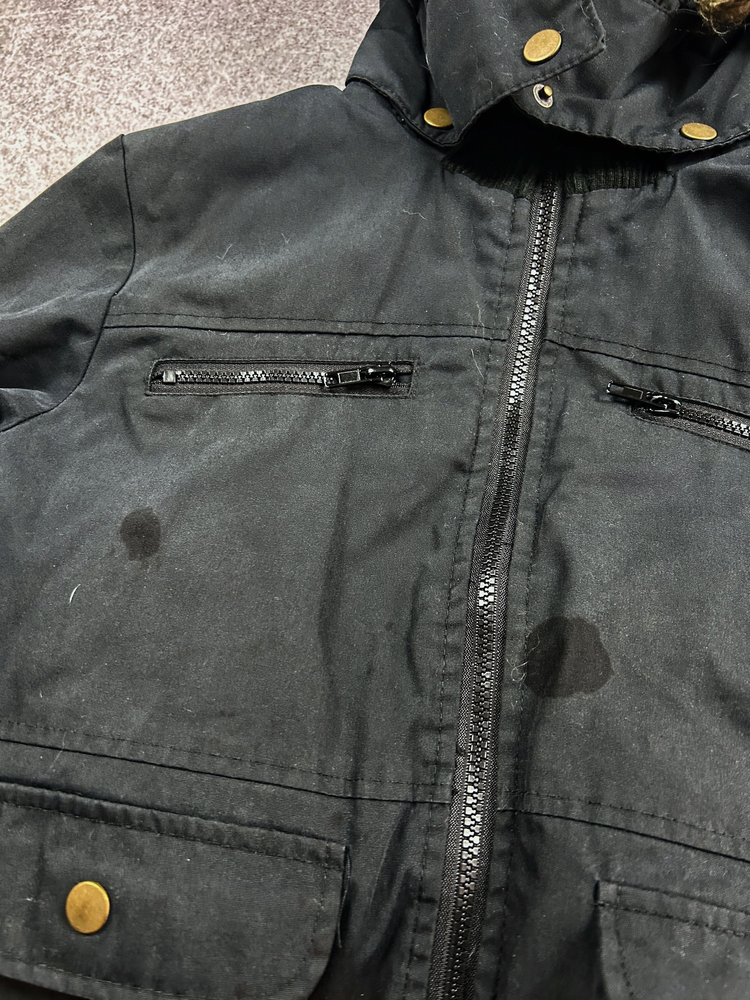 Designer Vtg If Six Was Nine Balenciaga Style Fur Hood Jacket 90s Size US S / EU 44-46 / 1 - 8 Thumbnail