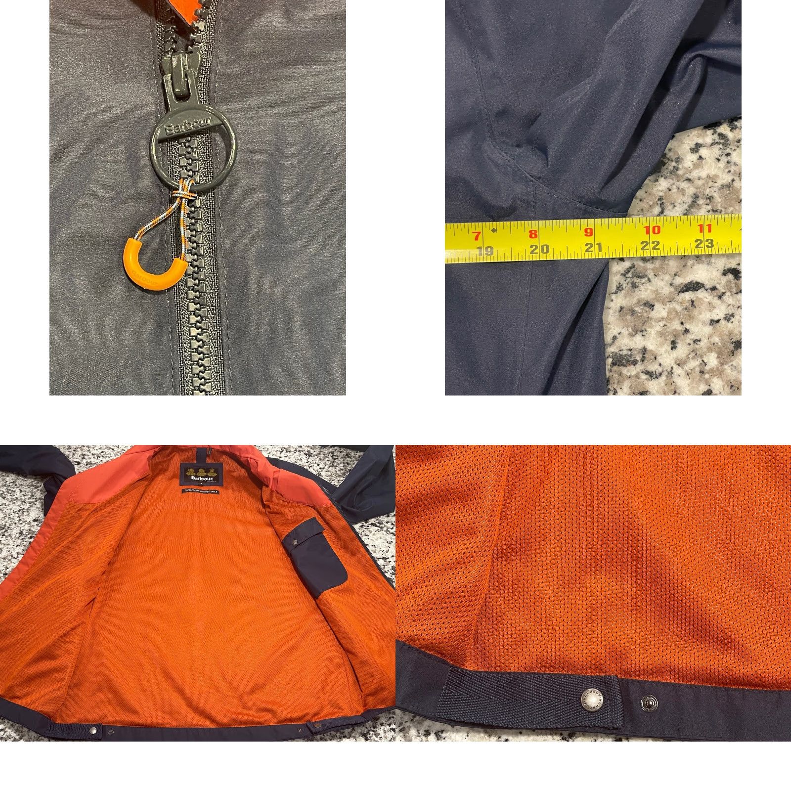 Barbour BARBOUR Navy RYE Waterproof Breathable Slim Fit Weather Comfort Jacket Sz S Size US S / EU 44-46 / 1 - 8 Thumbnail