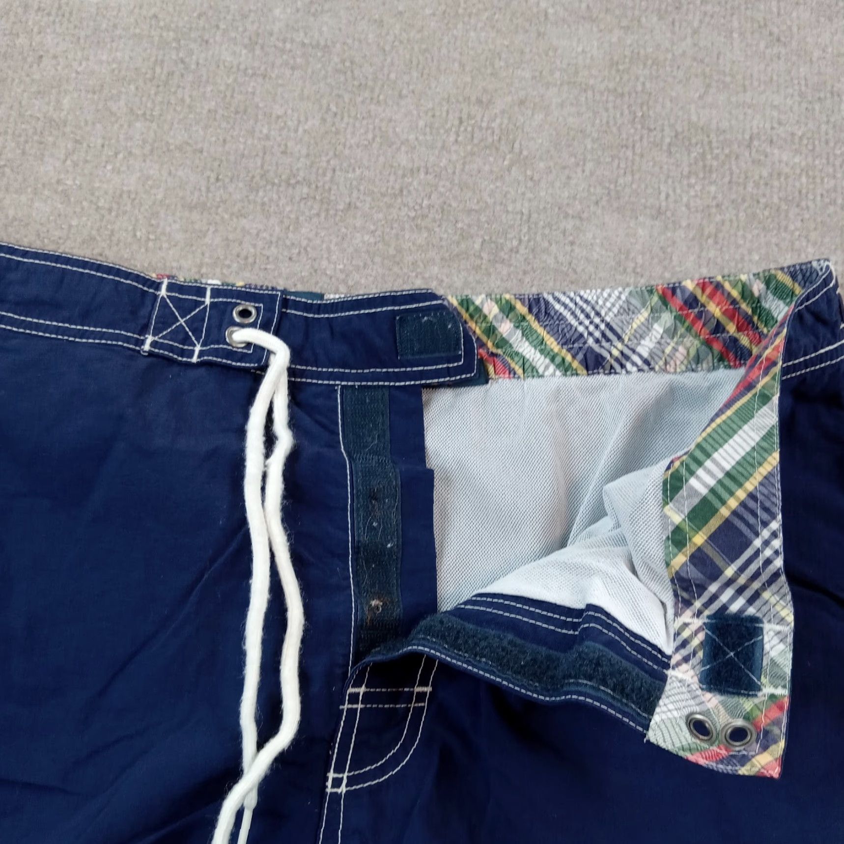 Polo Ralph Lauren Polo Ralph Lauren Board Shorts Mens Large Blue Mesh Lined Drawstring Pockets Size US 33 - 7 Thumbnail