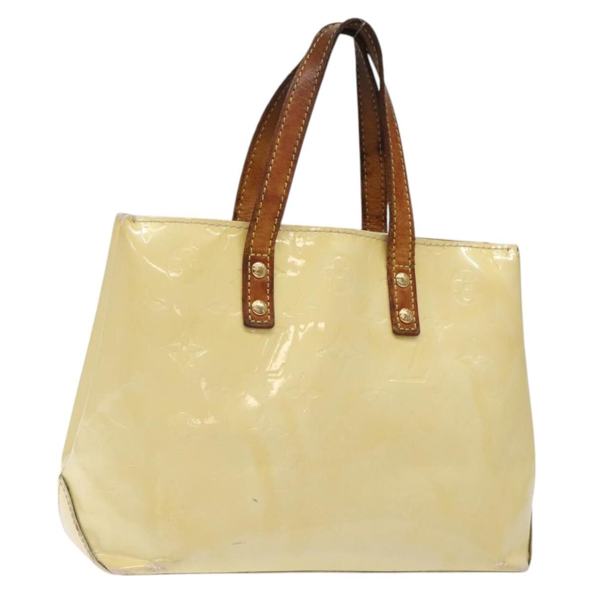 Louis Vuitton LOUIS VUITTON Monogram Vernis Reade PM Hand Bag Perle M91336 Size ONE SIZE - 1 Thumbnail