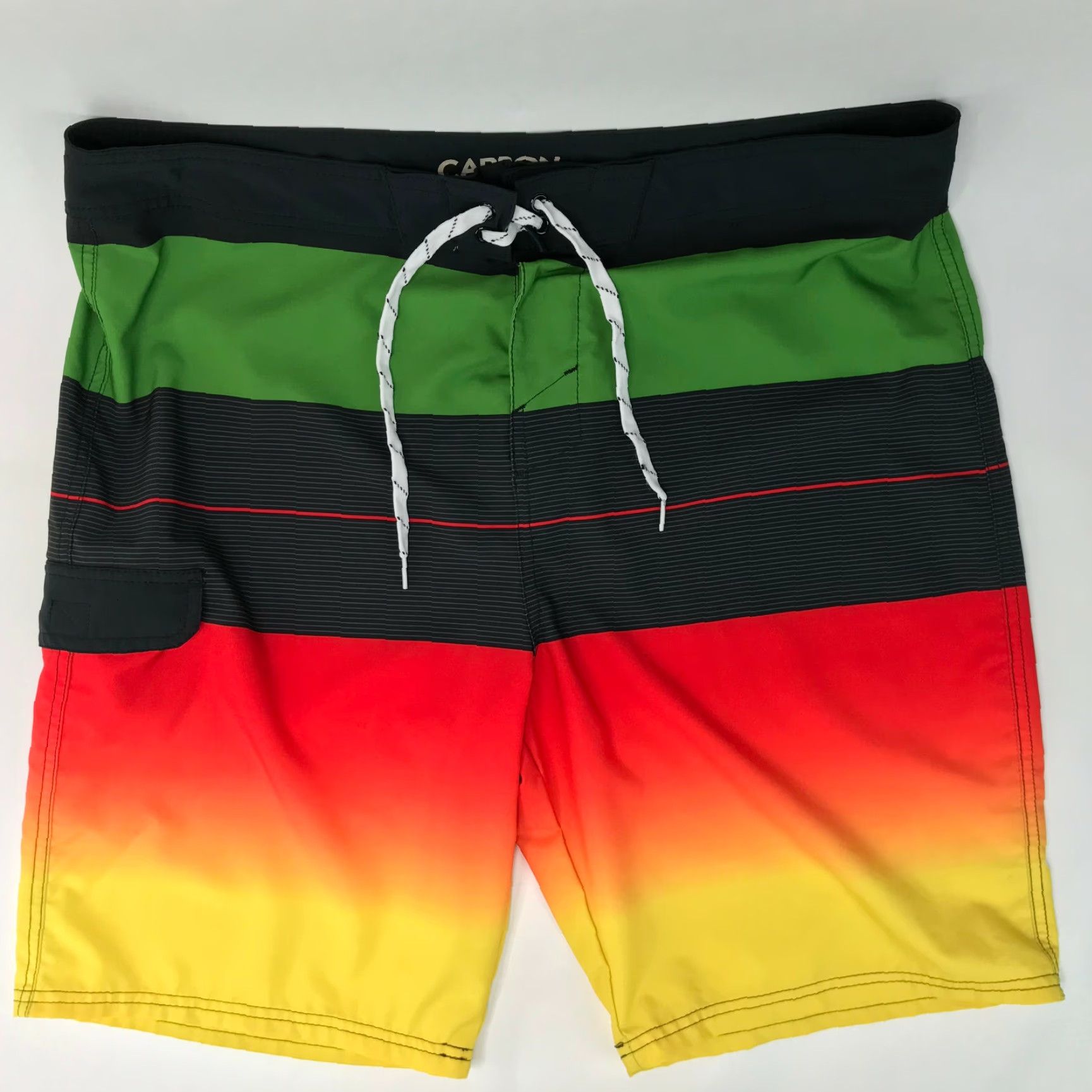 Carbon Carbon Mens Board Shorts Swim Trunks Surf Beach Multicolor 38 Summer Trunks Mens Boys? Size US 38 / EU 54 - 2 Thumbnail