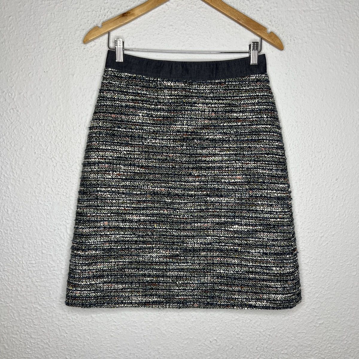 Designer × Escada Escada Tweed Wool Mini Skirt Multicolor Size 26" / US 2 / IT 38 - 1 Thumbnail