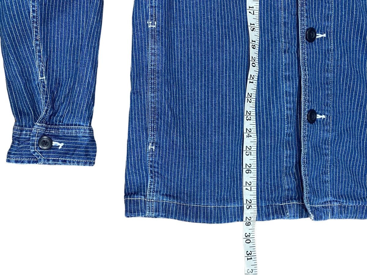 Uniqlo Rare UNIQLO Wabash Stripes Chore Denim Jacket sz M Size US M / EU 48-50 / 2 - 17 Thumbnail