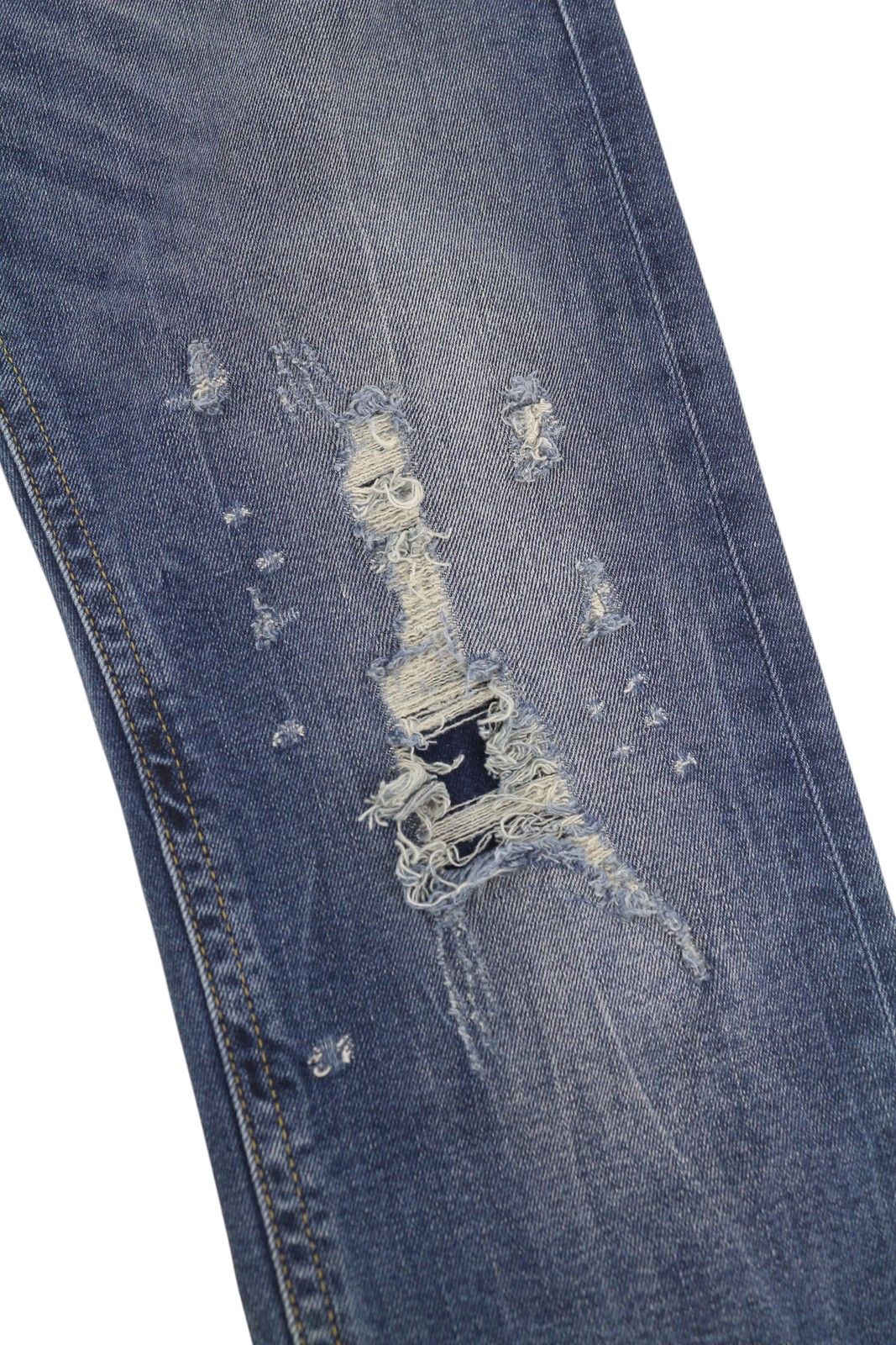 Diesel THOMMER 083AC W28/L30 Blue Distress Slim Skinny Jeans 89140 Size US 28 / EU 44 - 6 Thumbnail