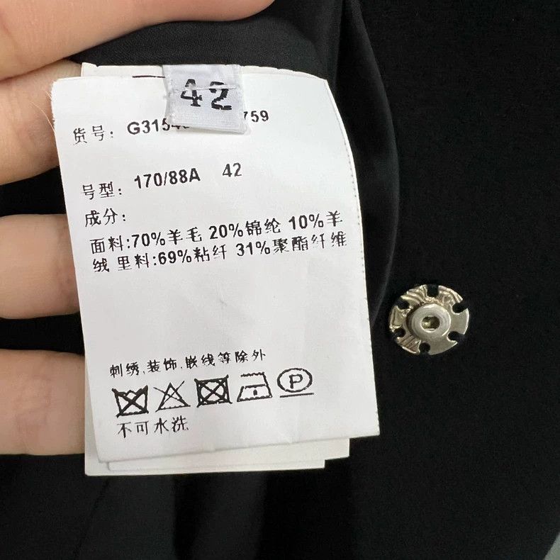 Versace Versace Black coat coat Size S / US 4 / IT 40 - 3 Thumbnail