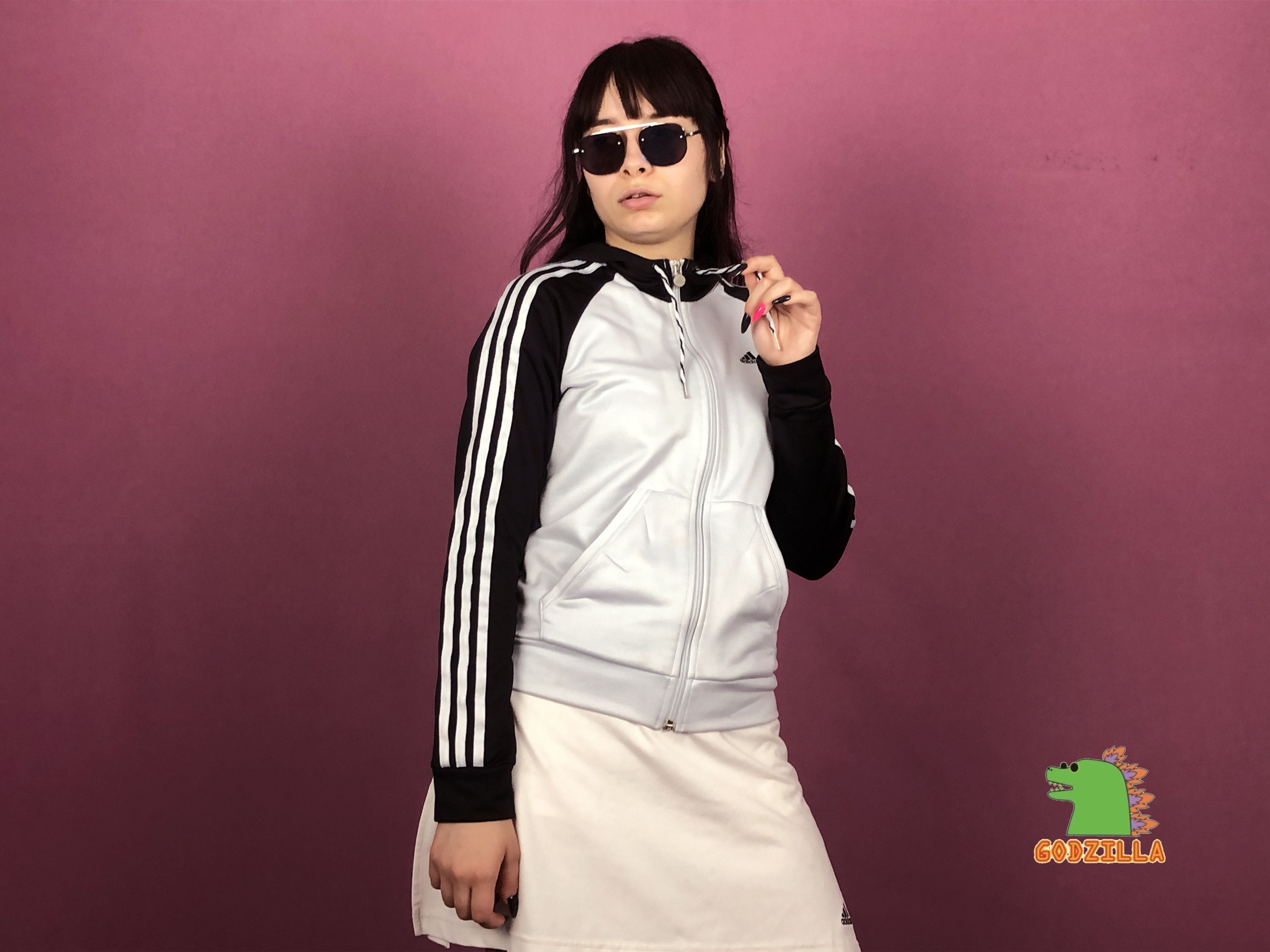Adidas × Vintage Adidas Vintage Women's Hooded Track Jacket - M Size M / US 6-8 / IT 42-44 - 3 Thumbnail