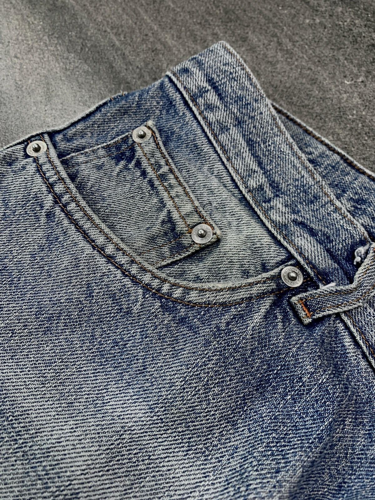 W&LT Distressed Baggy Denim Jeans Size US 33 - 4 Thumbnail