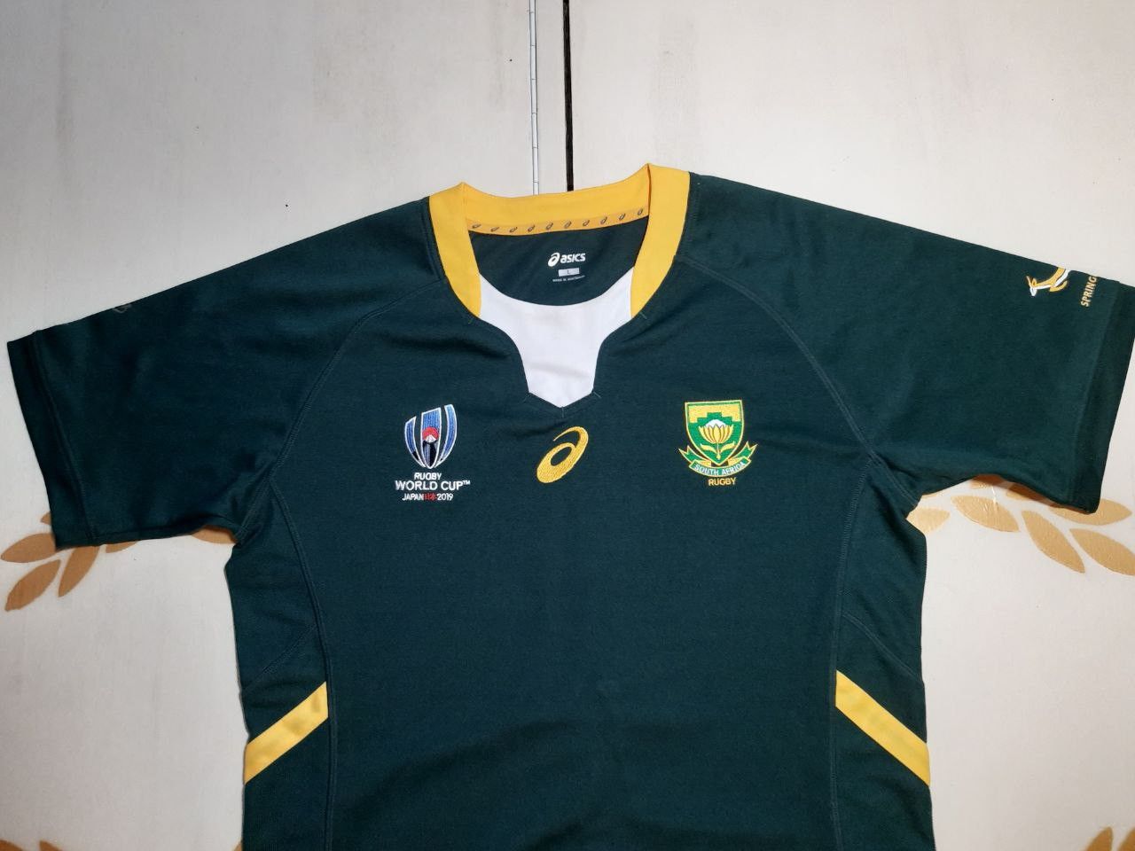 Asics Asics South Africa World Cup Japan 2019 Rugby Shirt Size US L / EU 52-54 / 3 - 4 Thumbnail