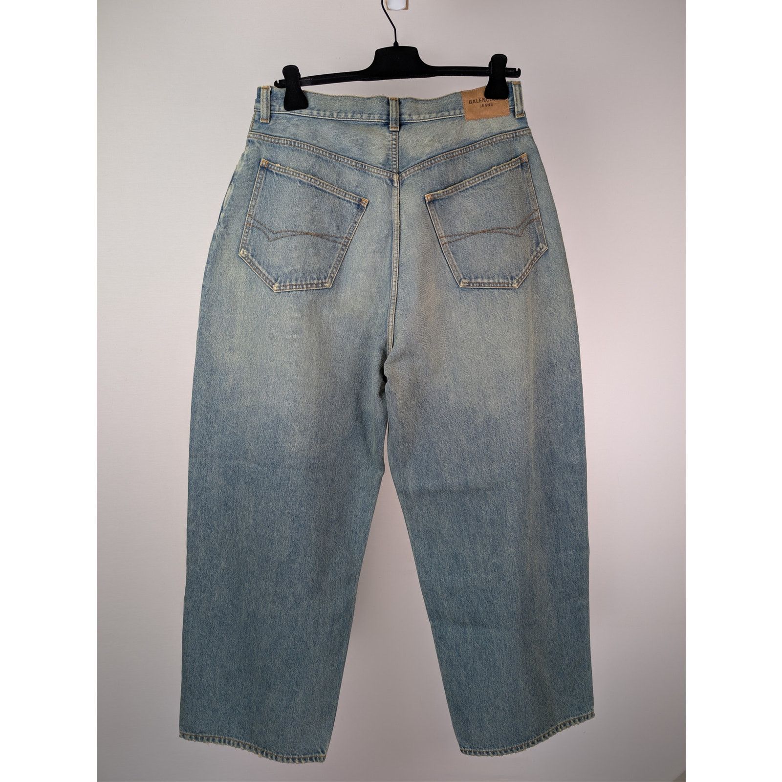 Balenciaga o1rshd1 Organic Japanese Denim Jeans in True Blue Size US 34 / EU 50 - 16 Thumbnail