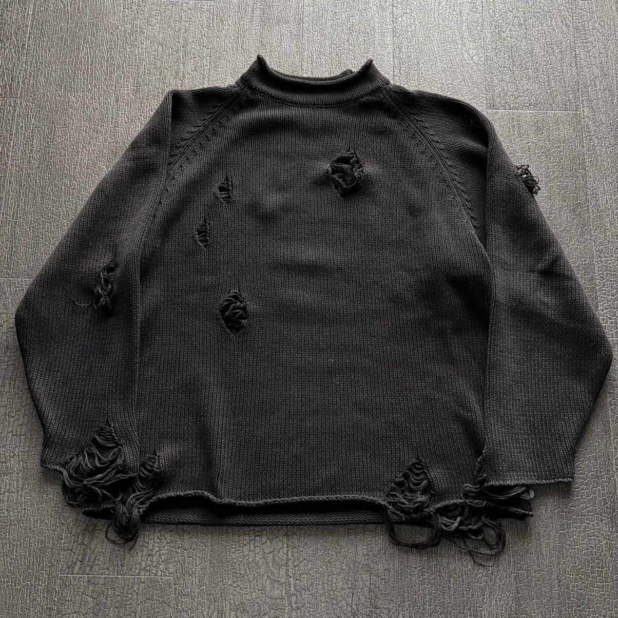 Number (N)ine Number (N)ine SS/AW03 Destroyed Grunge Knit Sweater