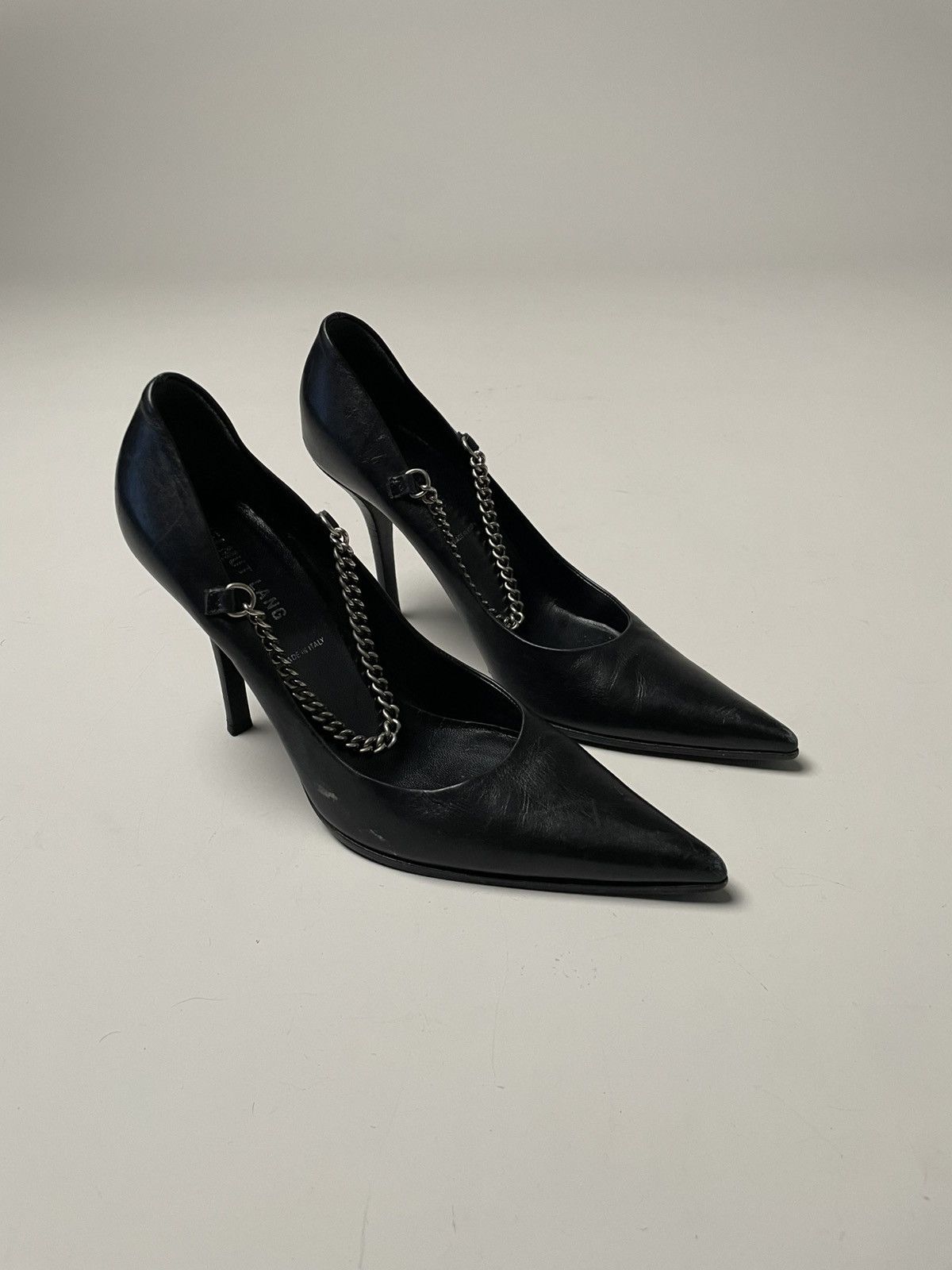 Helmut Lang Vintage 90s Helmut Lang Heels with Chain Size US 7 / IT 37 - 3 Thumbnail