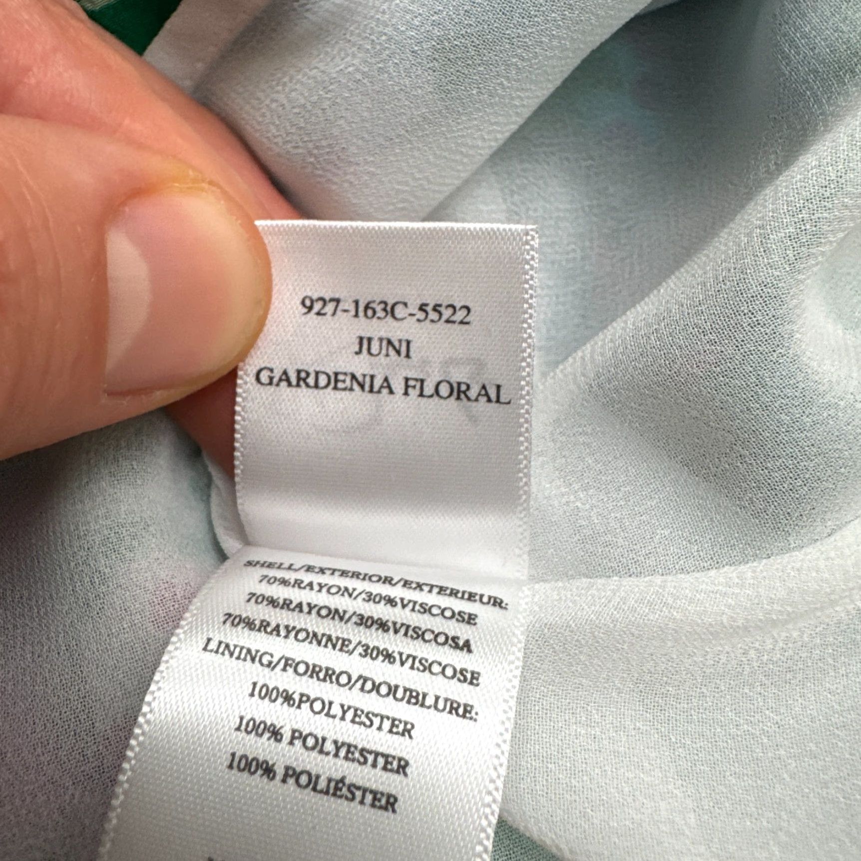 Rails Rails Gardenia Floral Tiered Flutter Dress Womens Small Green Knee Length Vintage No Size S / US 4 / IT 40 - 7 Thumbnail