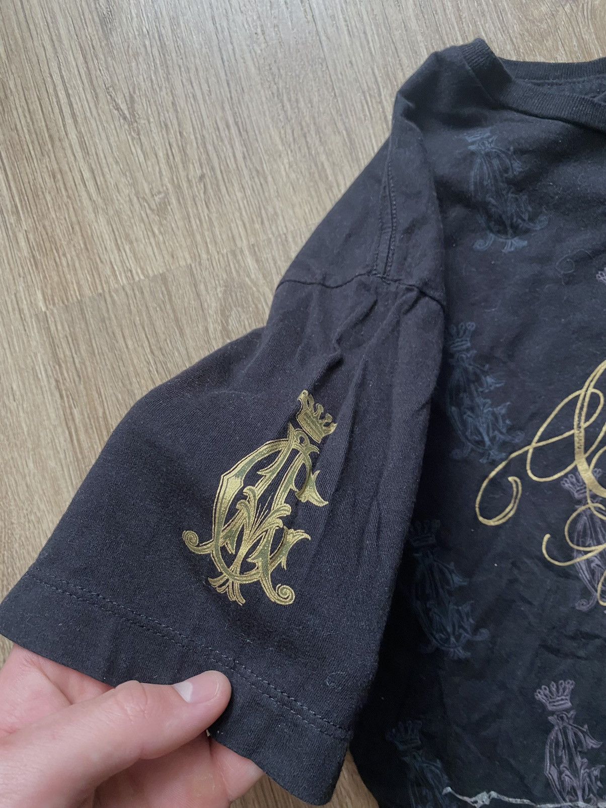 Christian Audigier Vintage Christian Audigier Y2K crazy over print Ed Hardy tee Size US L / EU 52-54 / 3 - 4 Thumbnail